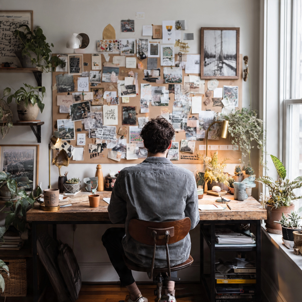 25 Home Office Ideas to Boost Productivity & Style Today 24 a home office featuring a stylish magnetic 1