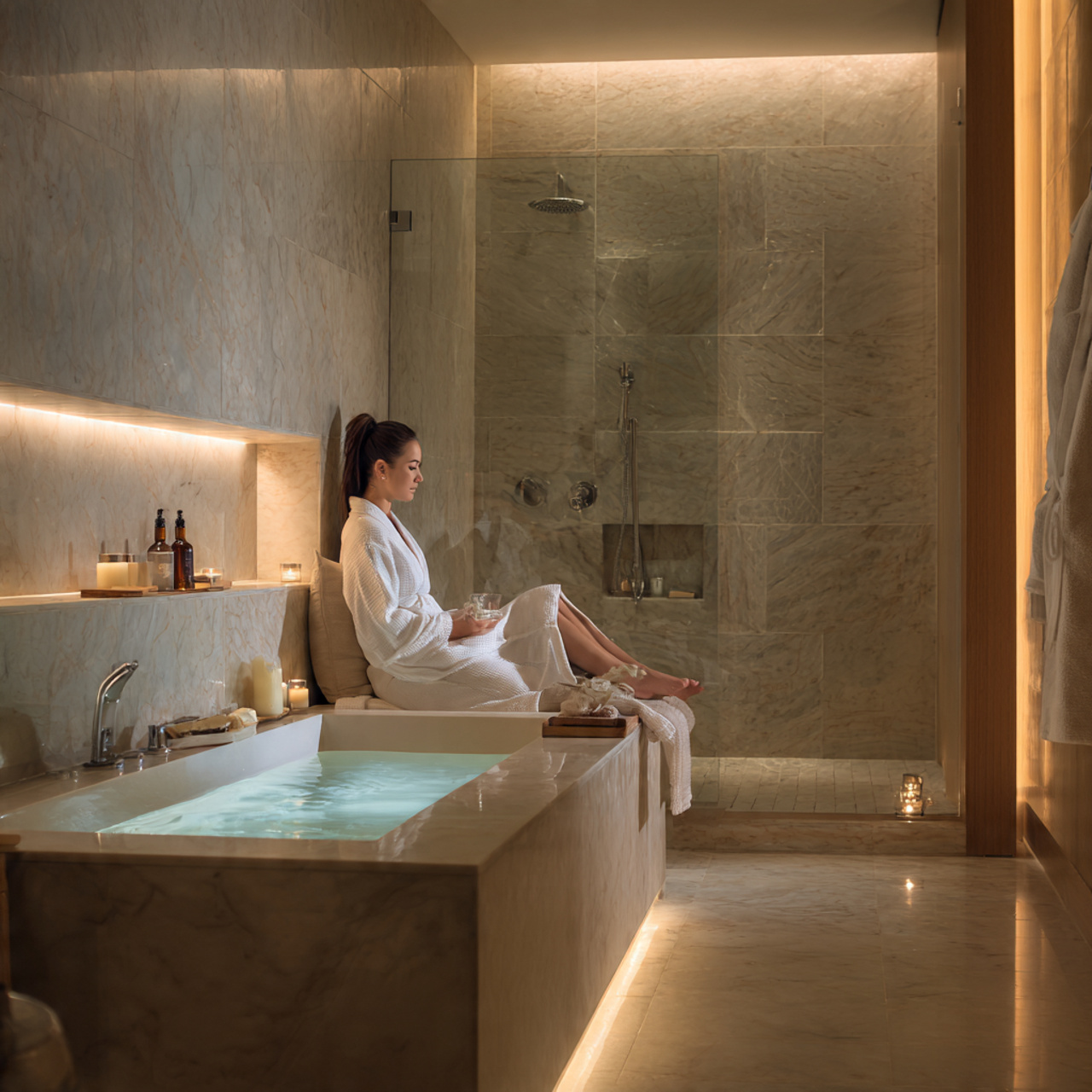 25 Stunning House Ideas to Elevate Your Home Design 18 a luxurious spa inspired bathroom with a soaking 1