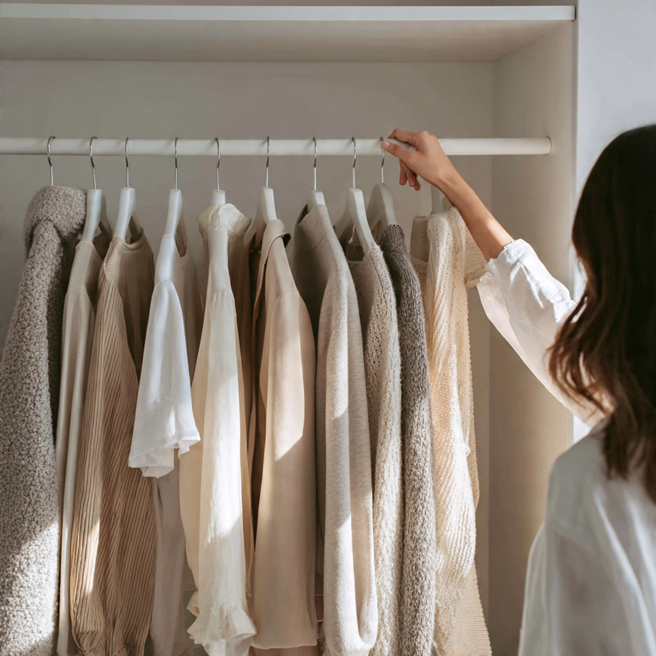 25 Best Closet Organization Ideas for a Stylish, Clutter-Free Space 21 a minimalist closet showcasing capsule wardrobe implementation