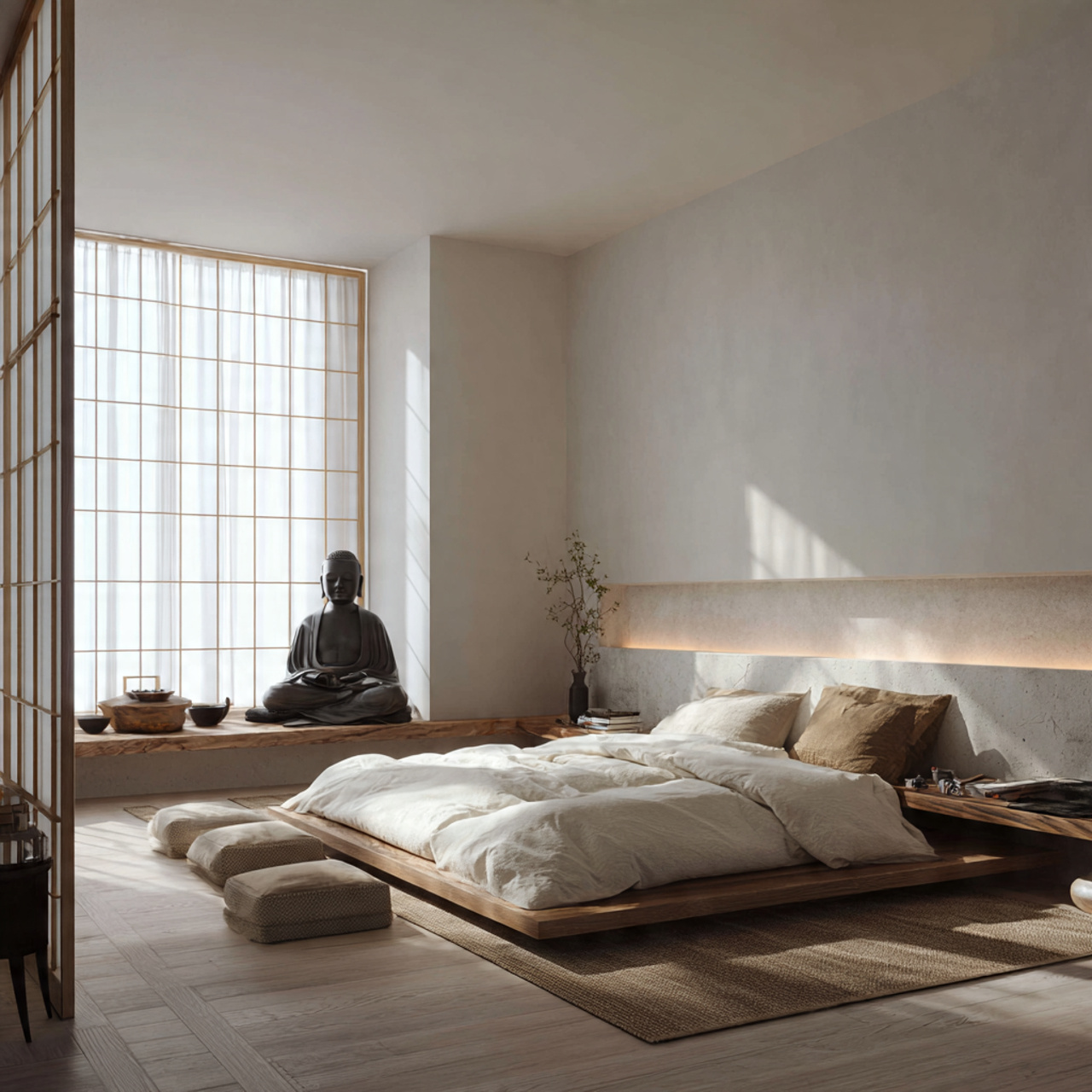 25 Bedroom Design Ideas That Instantly Transform Your Space Into a Dream Sanctuary 14 a minimalist zen bedroom created with bedroom