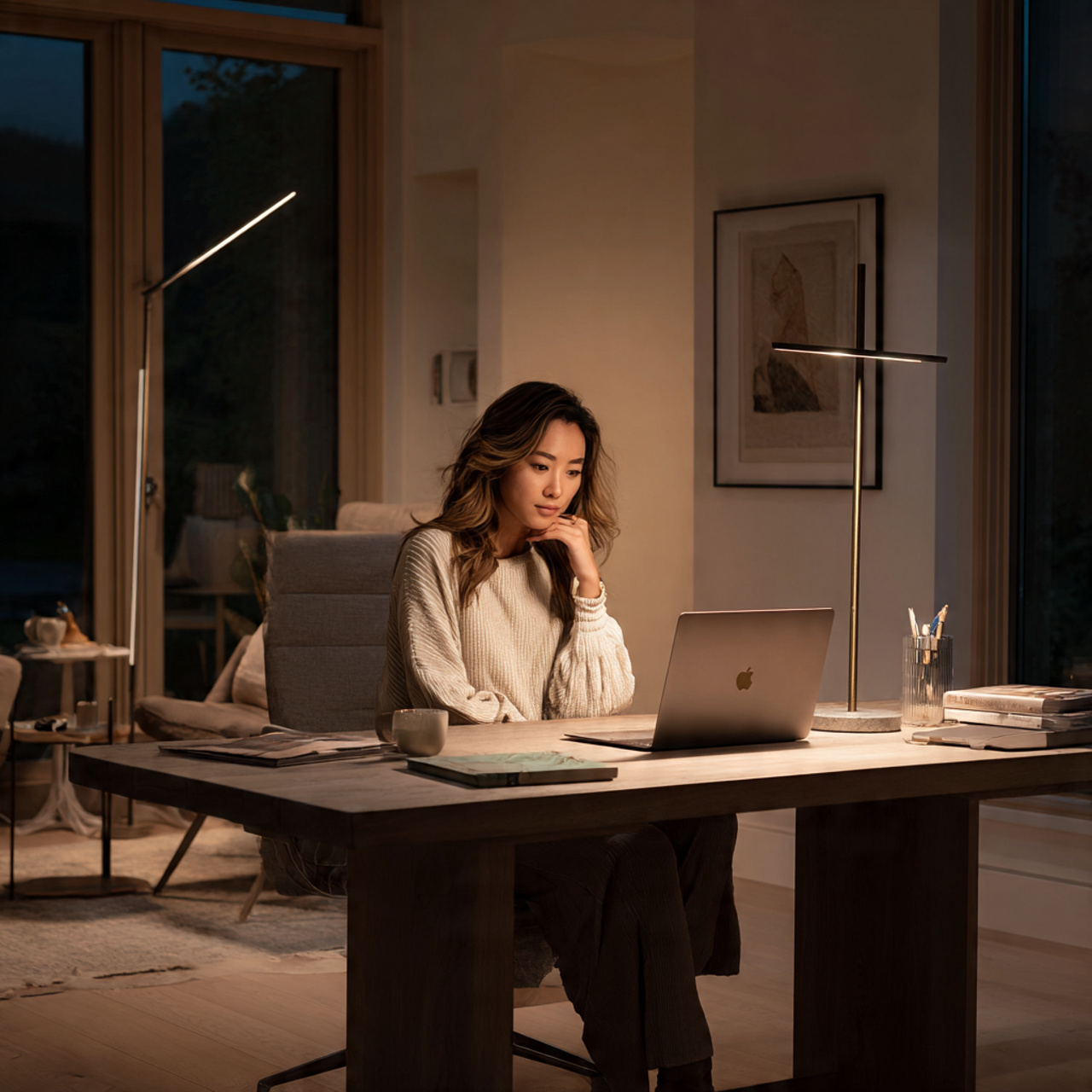 25 Home Office Inspiration Ideas for a Stylish, Productive Workspace 11 a modern home office inspiration setup with