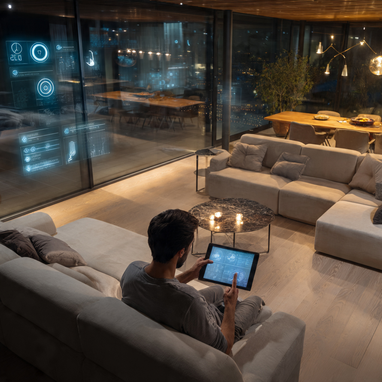 25 Stunning House Ideas to Elevate Your Home Design 5 a modern house interior with integrated smart 1