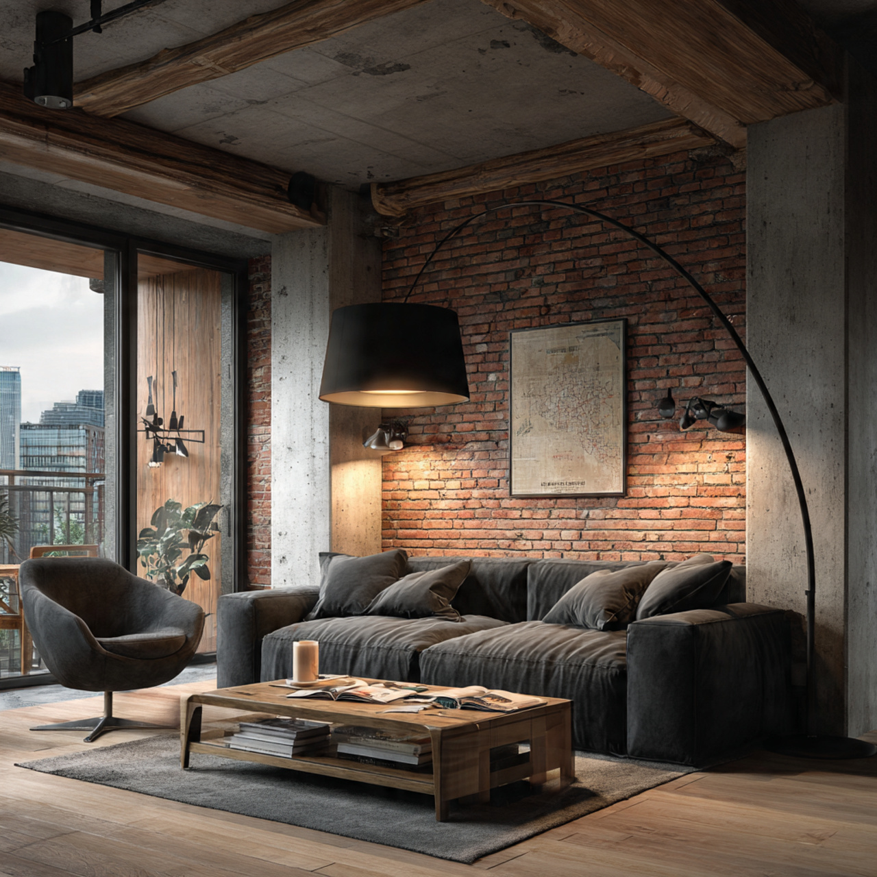 25 Living Room Lighting Ideas to Brighten and Transform Your Home 3 a modern industrial style living room with a