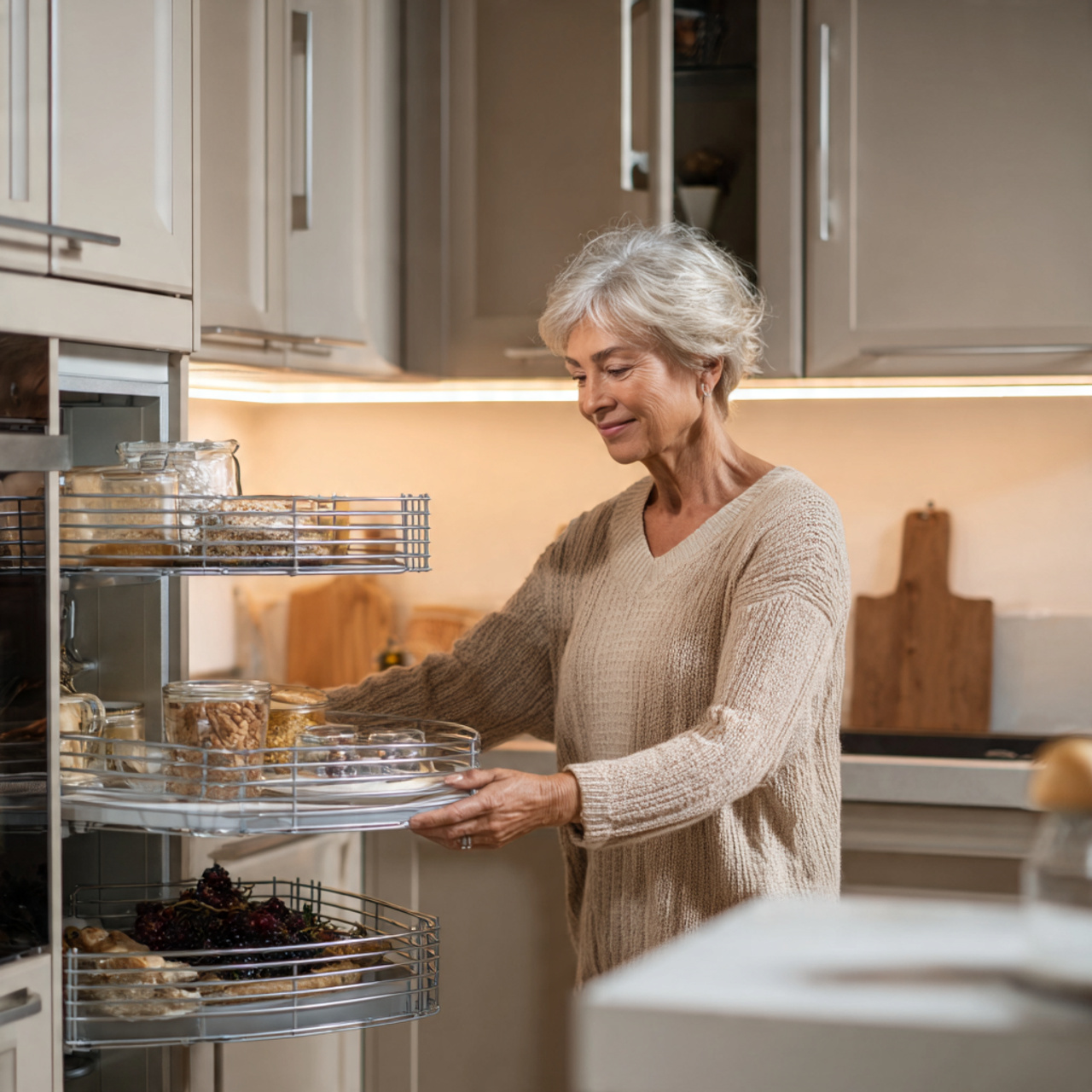 25 Dream Kitchen Cabinets Ideas to Transform Your Space 12 a modern kitchen showcasing a corner pull out