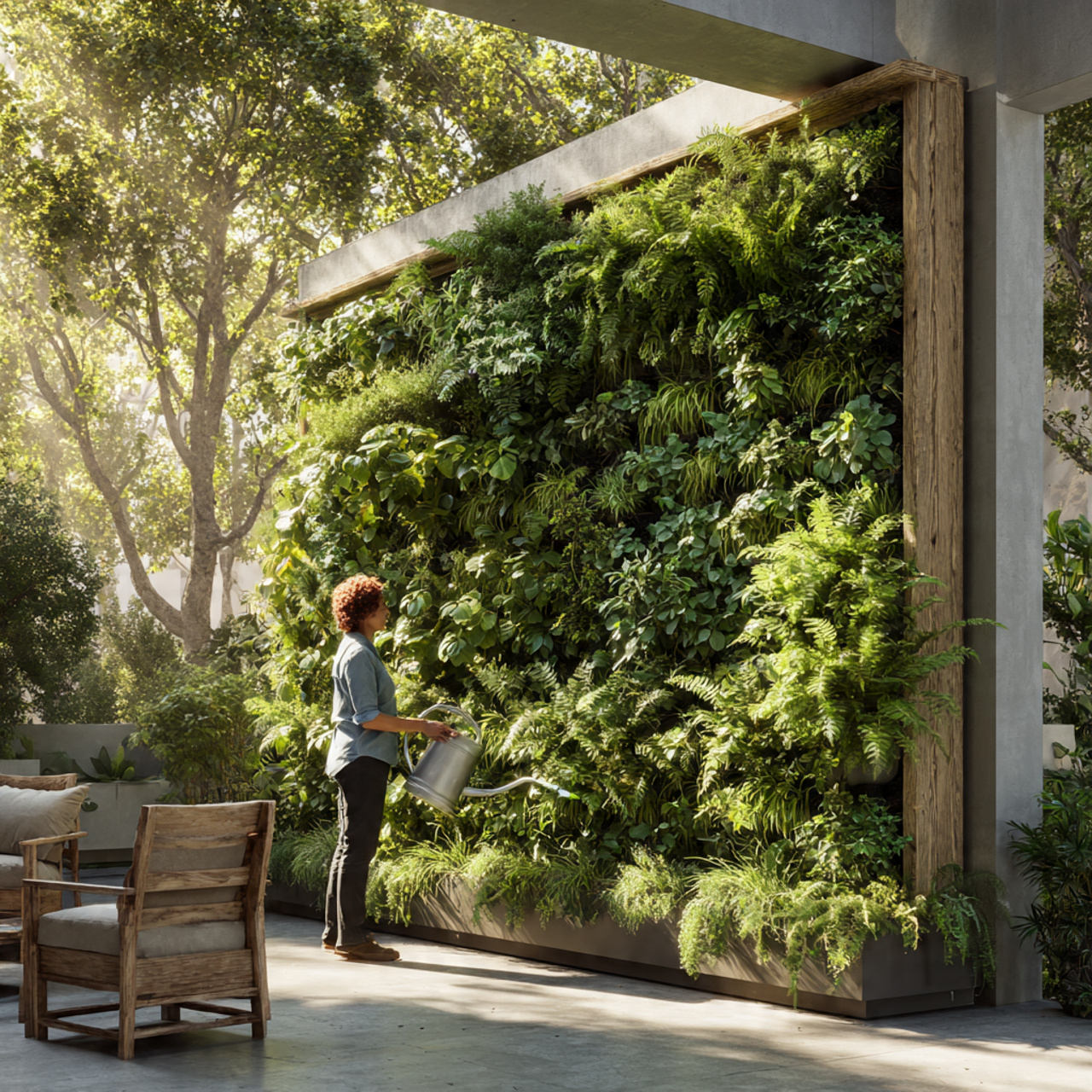 25 Outdoor Ideas Ideas That Instantly Transform Your Backyard 1 a modern vertical garden wall in a