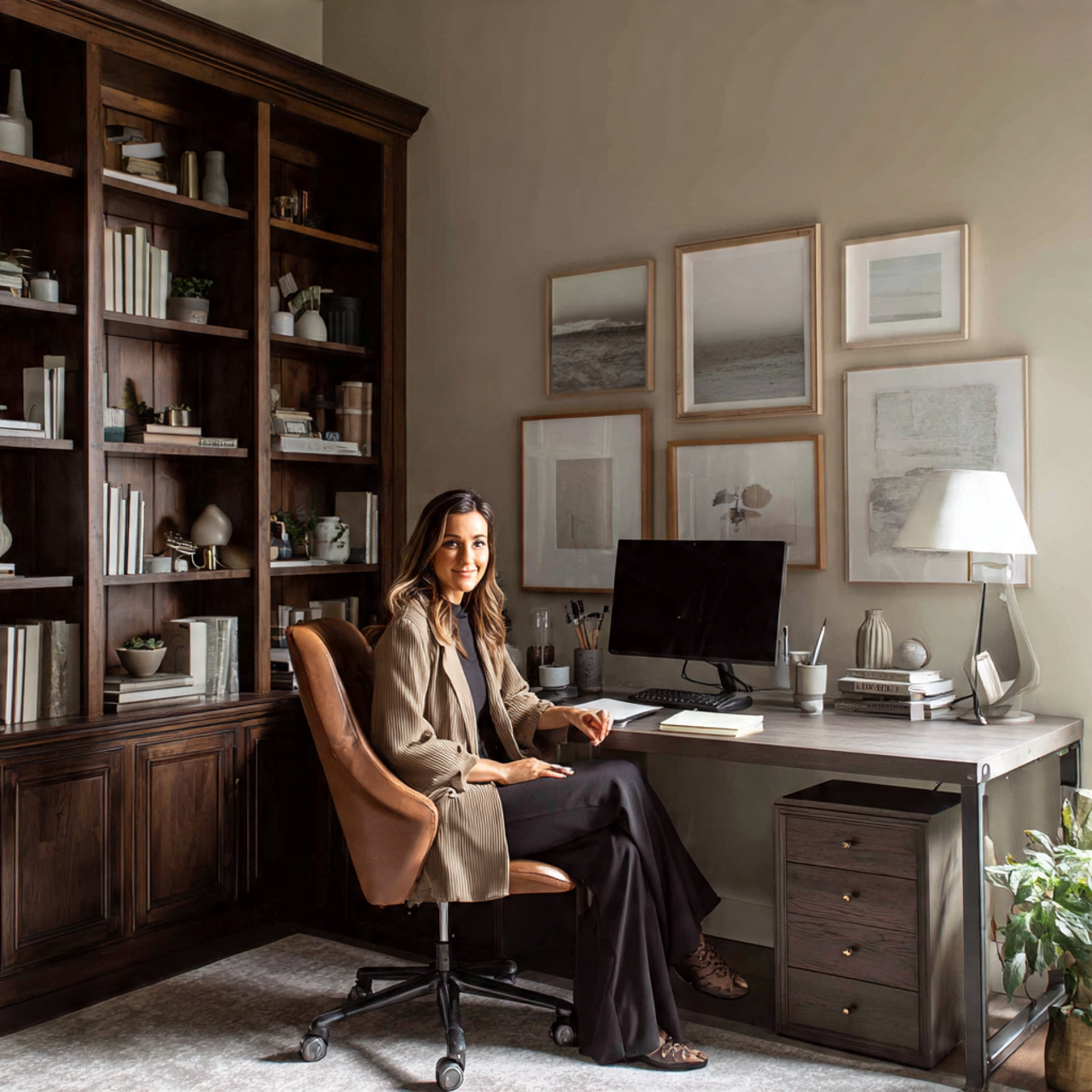 25 Home Office Inspiration Ideas for a Stylish, Productive Workspace 16 a professional home office inspiration setup designed