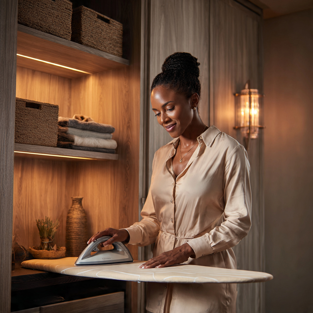 25 Utility Room Ideas & Organization Hacks for Smart Homes 3 a realistic black woman in her mid 40s