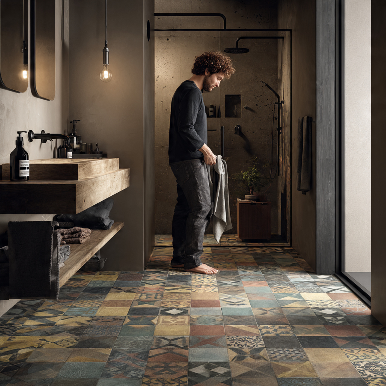 25 Bathroom Flooring Ideas for Stylish, Luxurious & Modern Homes 2 a realistic modern bathroom flooring ideas scene