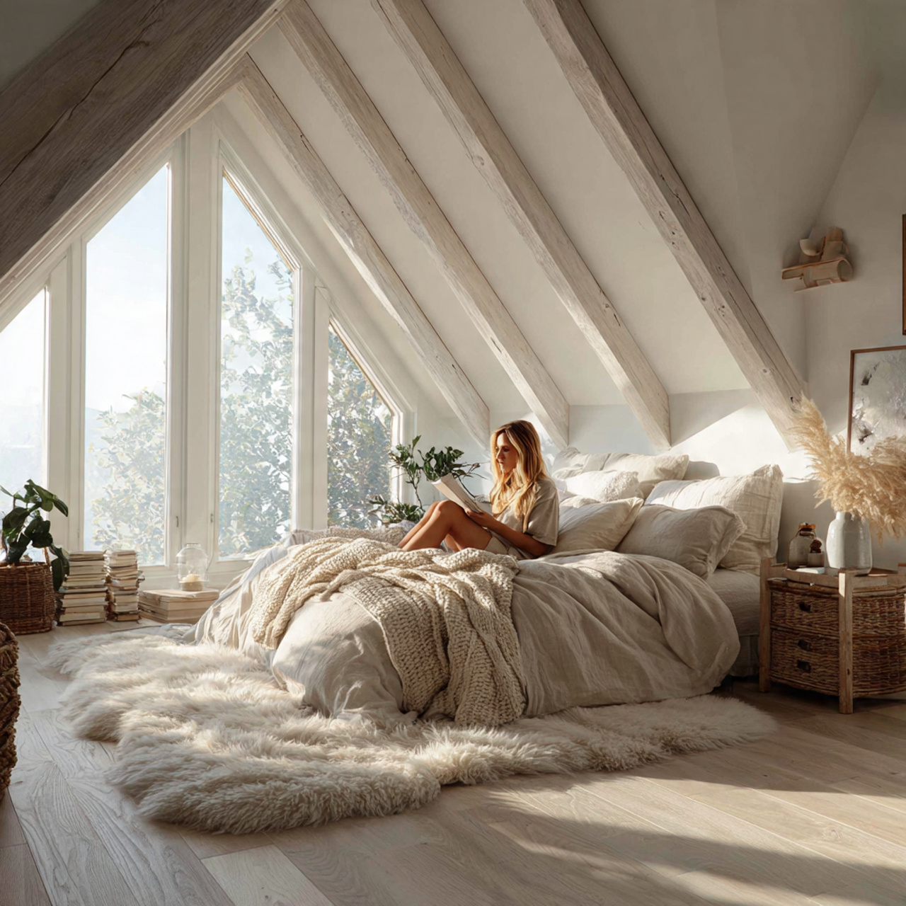 25 Bedroom Flooring Ideas That Inspire Serenity & Elegance 1 a serene modern bedroom with white oak