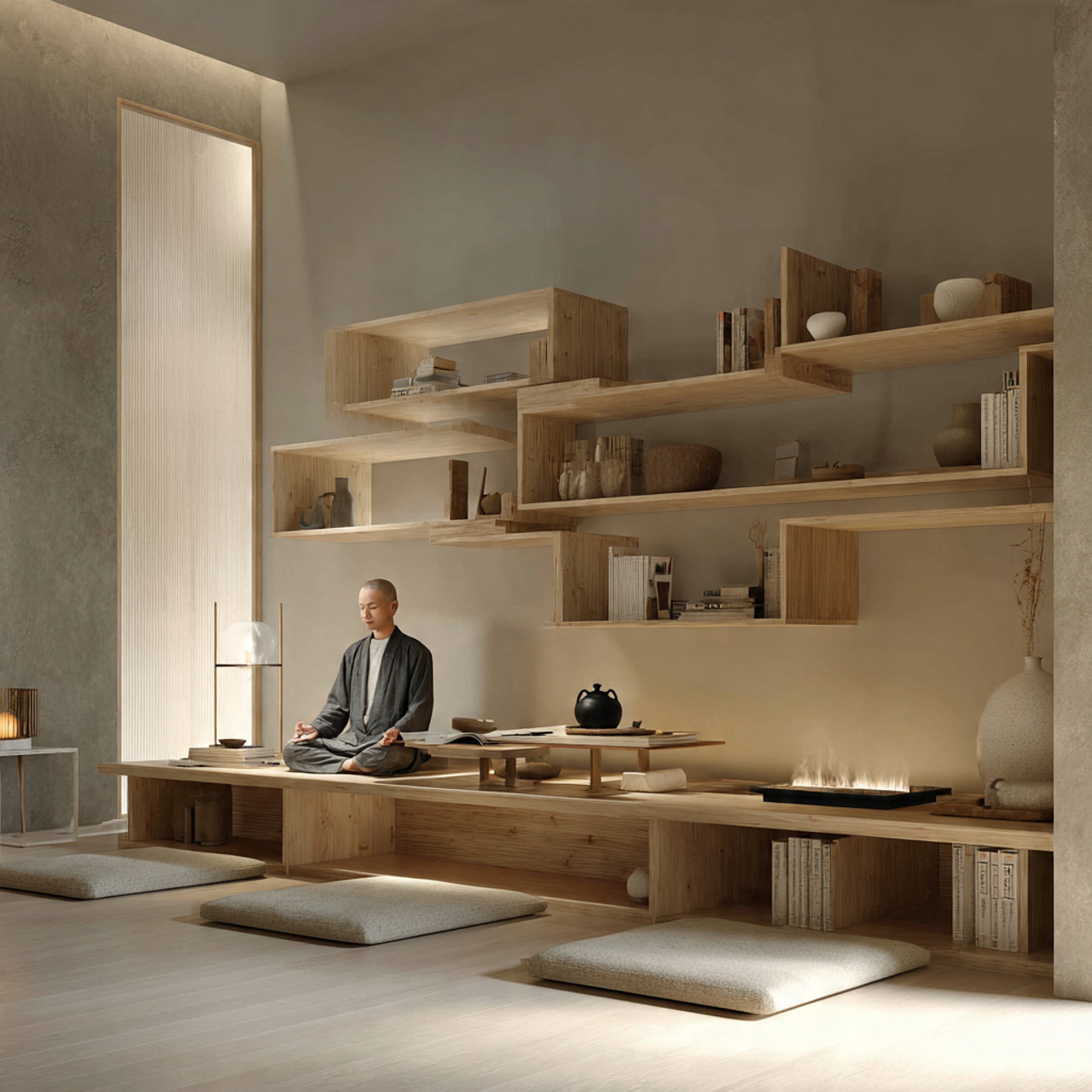 25 Inspiring Reading Room Ideas to Transform Your Space 23 a serene zen inspired reading room with low