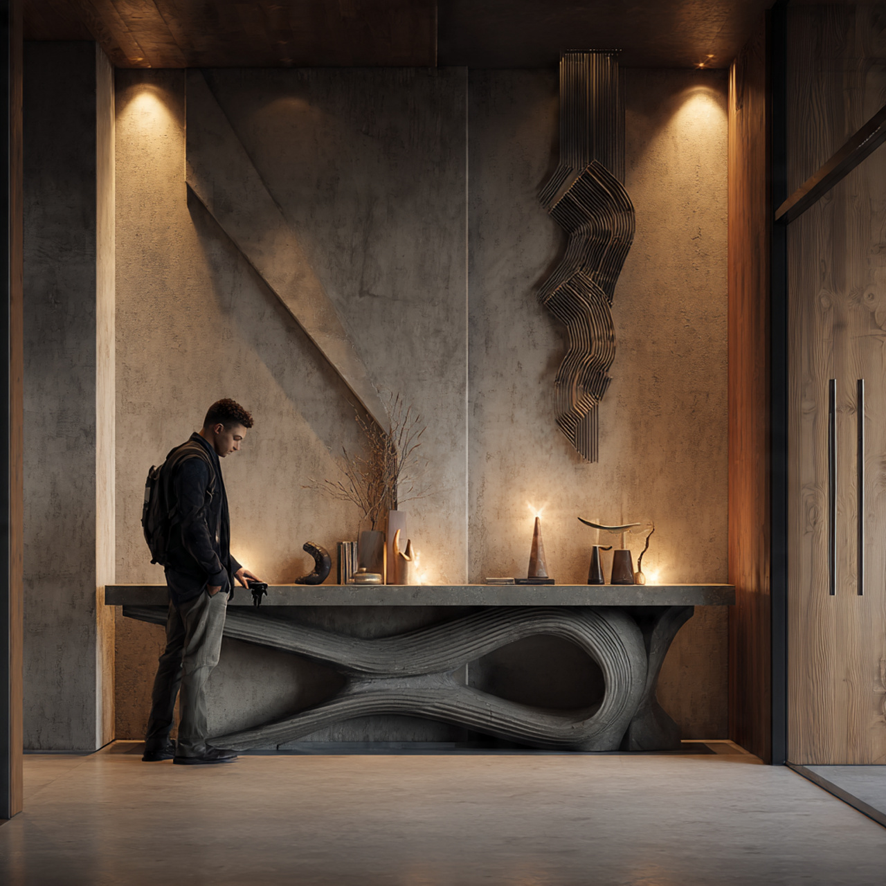 25 Stunning Apartment Entryway Ideas to Transform Your Home Instantly 9 a sleek apartment entryway with a sculptural