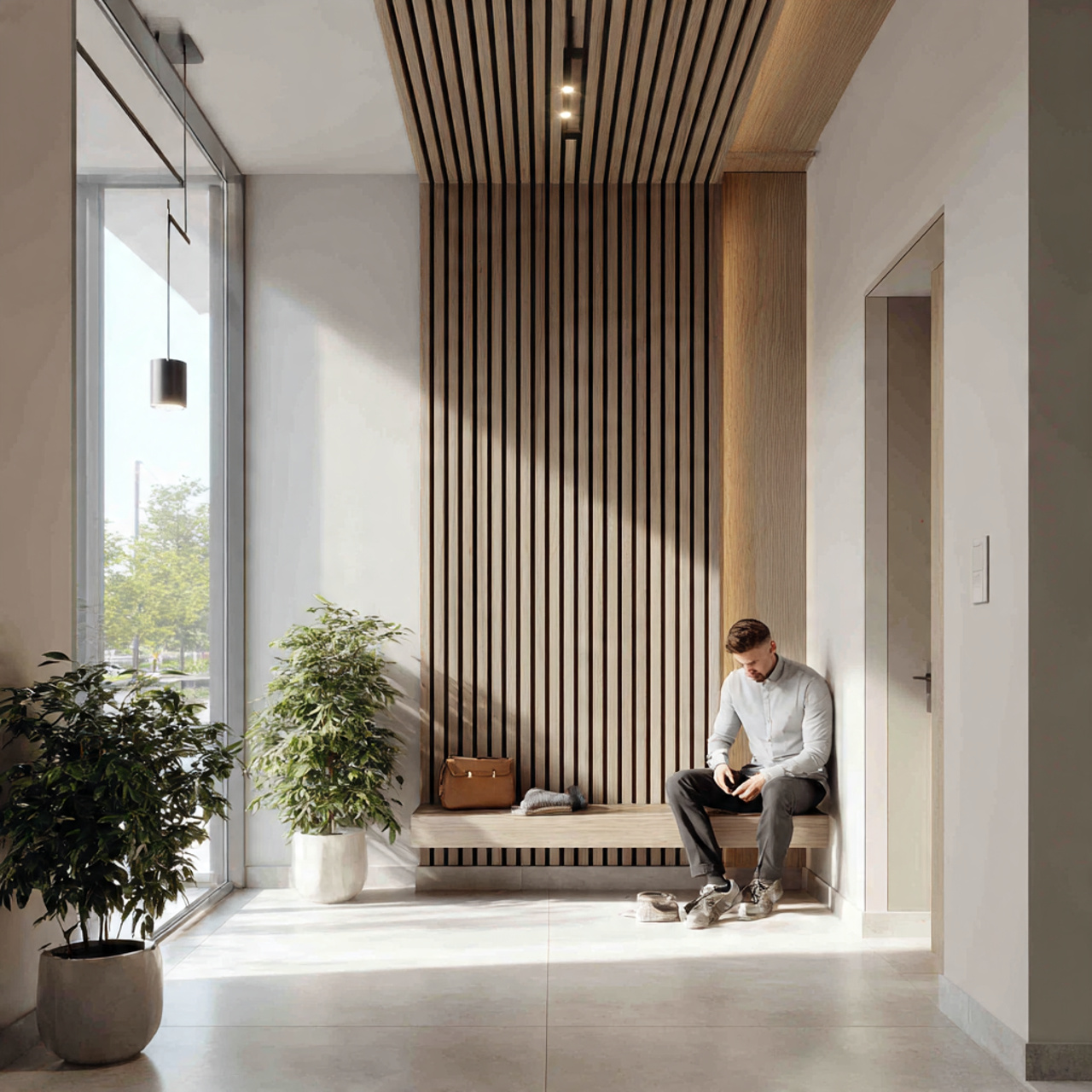 25 Stunning Apartment Entryway Ideas to Transform Your Home Instantly 5 a sleek apartment entryway with a vertical