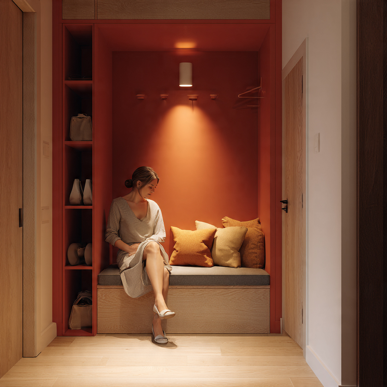 25 Stunning Apartment Entryway Ideas to Transform Your Home Instantly 20 a small apartment entryway transformed with a