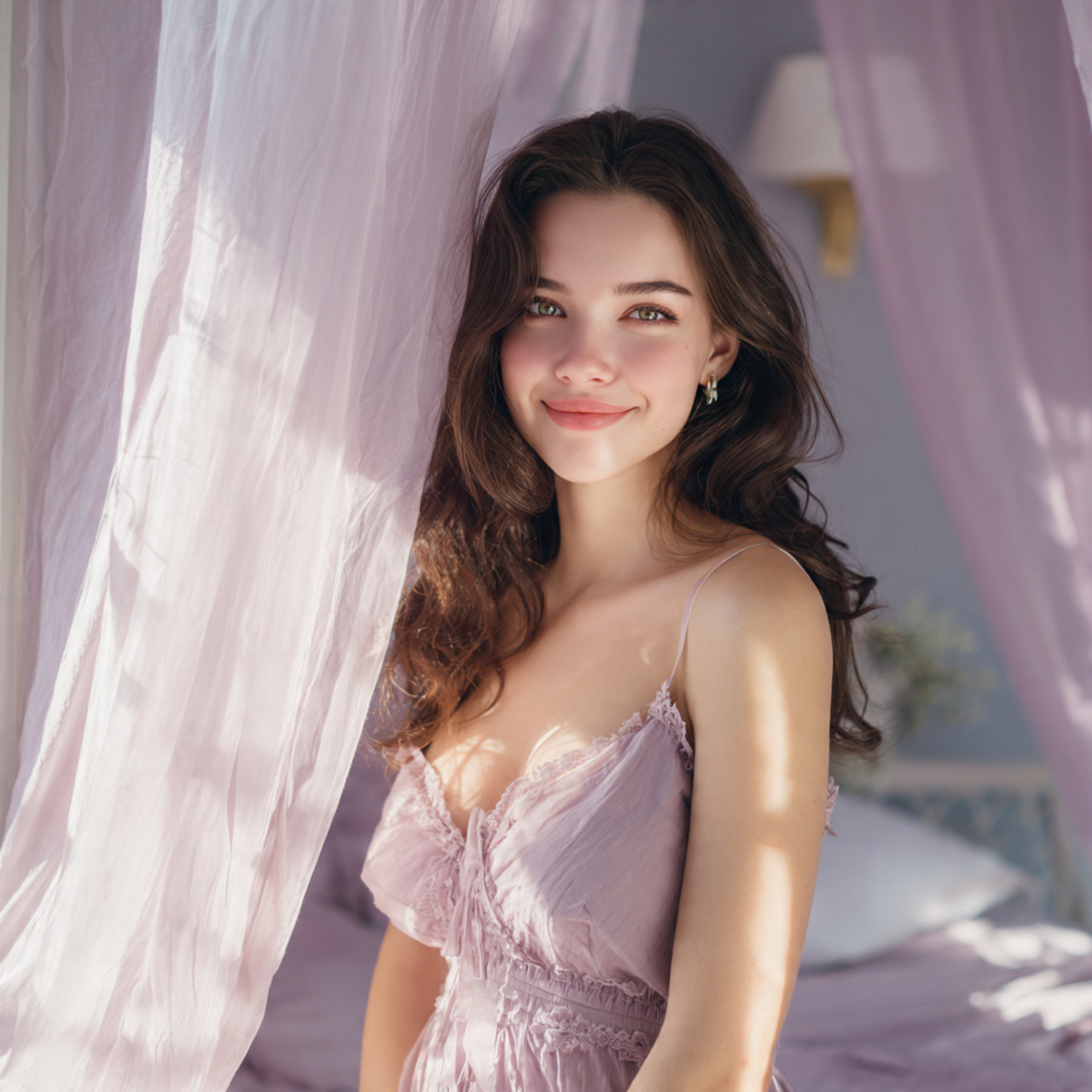 25 Bedroom Colour Ideas: Stunning Palettes for a Calm & Stylish Space 20 a soft romantic bedroom with pale lilac