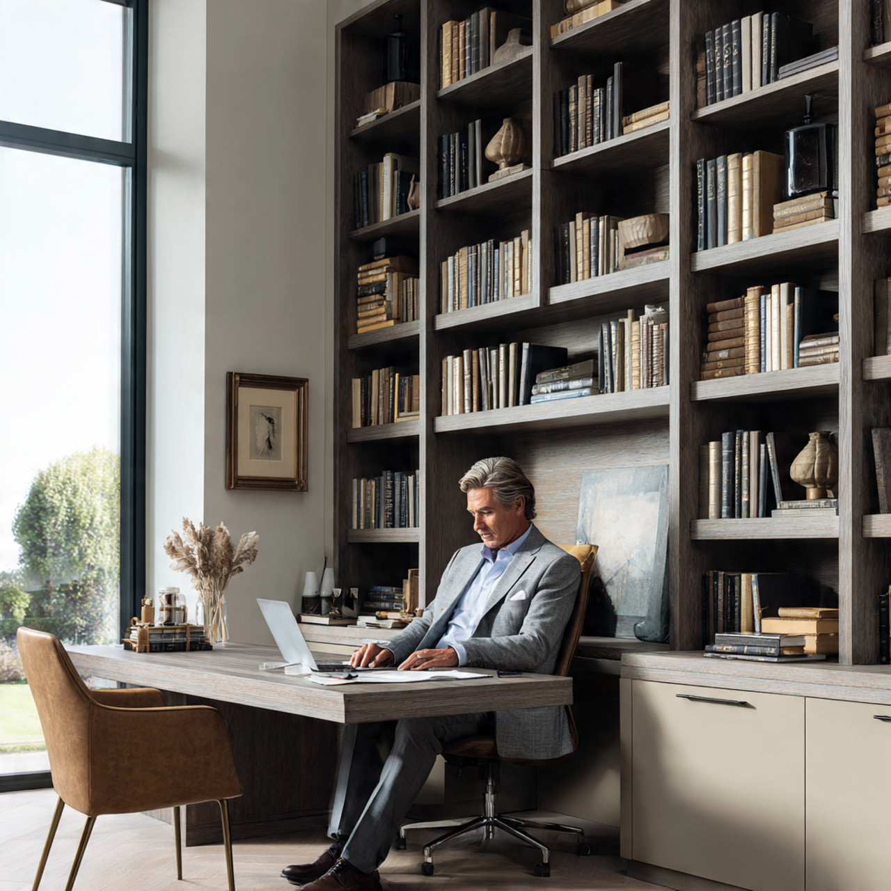 25 Home Office Inspiration Ideas for a Stylish, Productive Workspace 6 a sophisticated home office inspiration workspace with