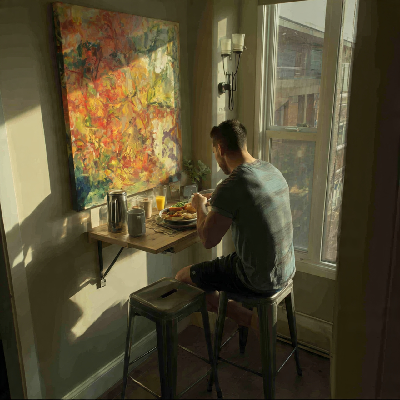 25 Breakfast Nook Ideas: Cozy, Stylish & Functional Spaces for Every Home 17 a space saving breakfast nook with a fold down