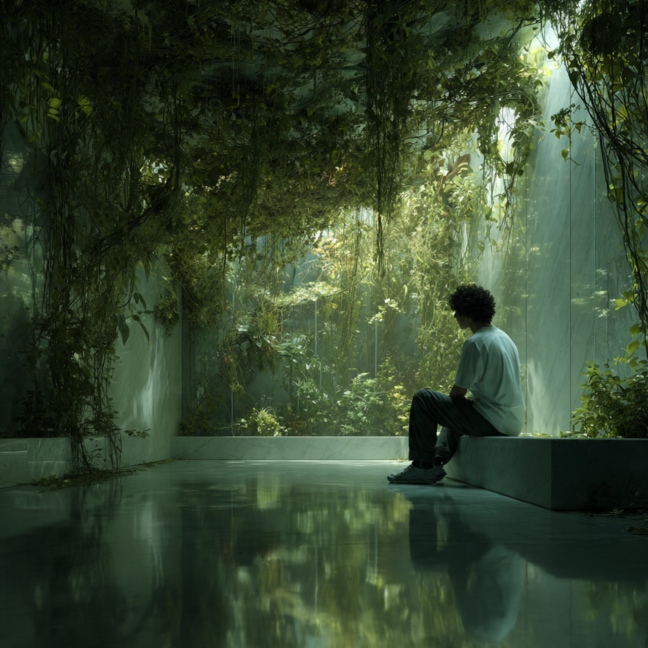 25 Bathroom Plants Ideas: Transform Your Space into a Lush, Relaxing Sanctuary 25 a spacious bathroom with long vines trained