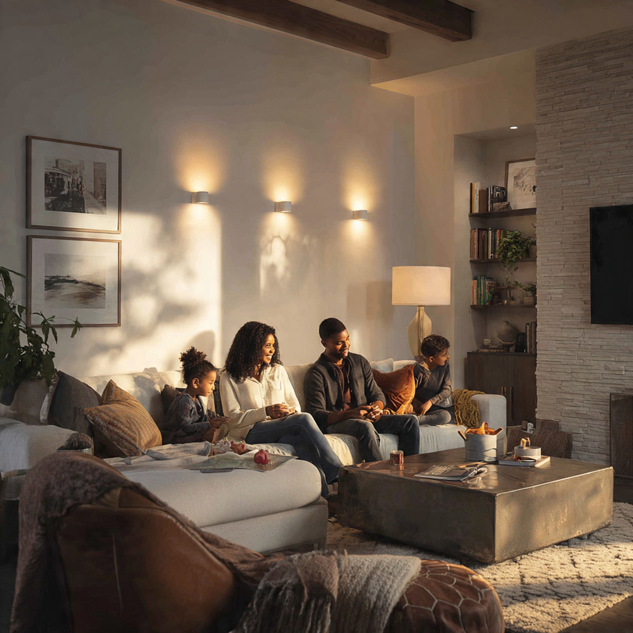 25 Living Room Lighting Ideas to Brighten and Transform Your Home 2 a spacious living room showcasing layered ambient