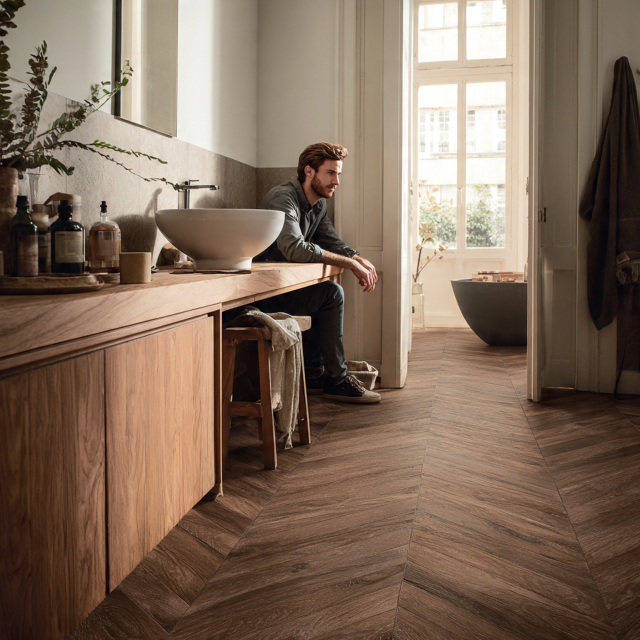 25 Bathroom Flooring Ideas for Stylish, Luxurious & Modern Homes 20 a stylish bathroom flooring ideas setting featuring