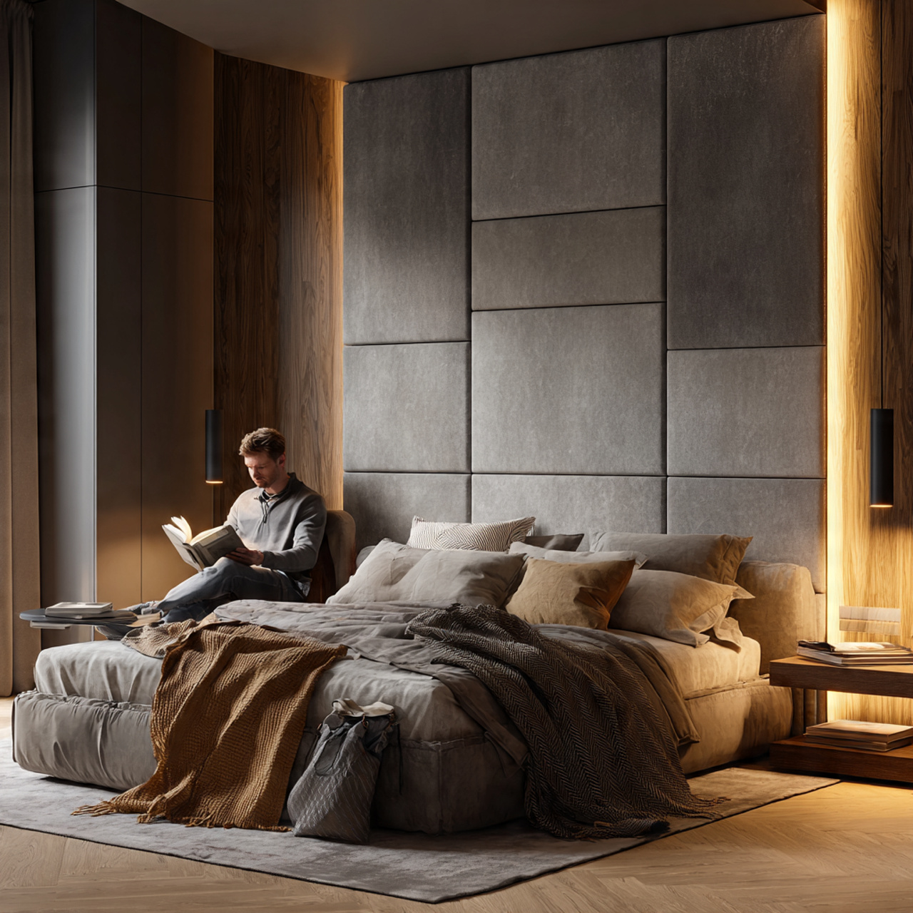 25 Room Decor Ideas for a Stylish, Cozy & Modern Home 19 a stylish bedroom featuring a custom headboard