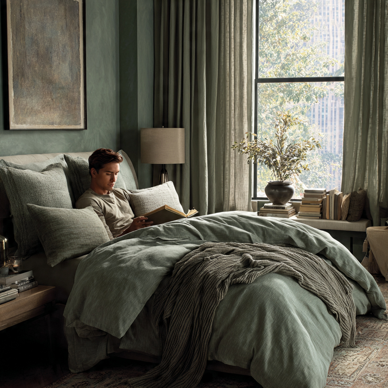 25 Sage Green Bedroom Ideas: Calm, Stylish & Inspiring Designs 6 a stylish bedroom fully designed in various