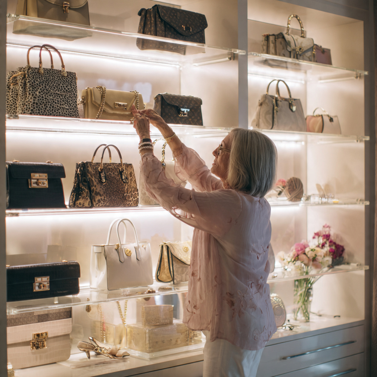 25 Best Closet Organization Ideas for a Stylish, Clutter-Free Space 19 a stylish closet displaying handbag collection ideas