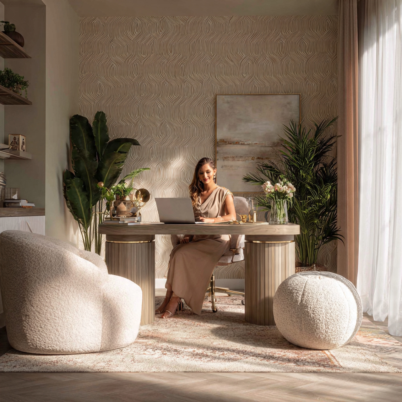 25 Home Office Inspiration Ideas for a Stylish, Productive Workspace 20 a stylish home office inspiration room with