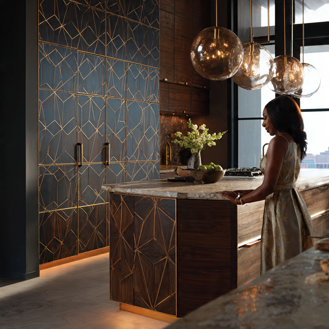 25 Dream Kitchen Cabinets Ideas to Transform Your Space 17 a stylish kitchen featuring metal inlay dream kitchen