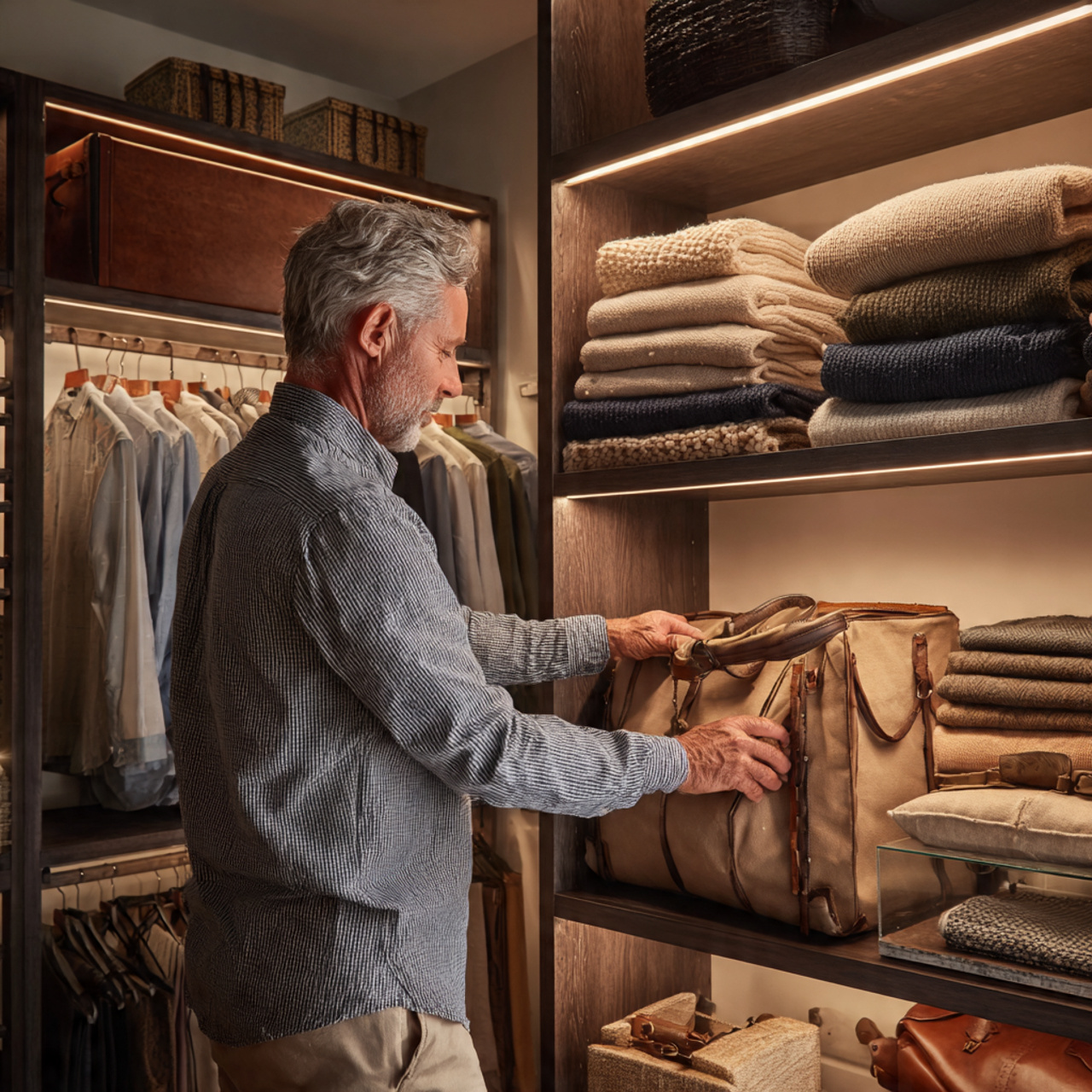 25 Best Closet Organization Ideas for a Stylish, Clutter-Free Space 13 a walk in closet incorporating repurposed furniture storage