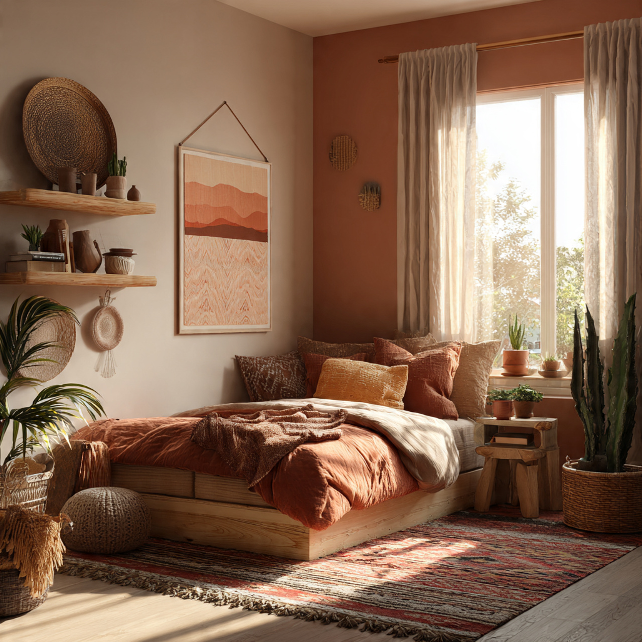 25 Bedroom Design Ideas That Instantly Transform Your Space Into a Dream Sanctuary 21 a warm southwestern bedroom designed with bedroom