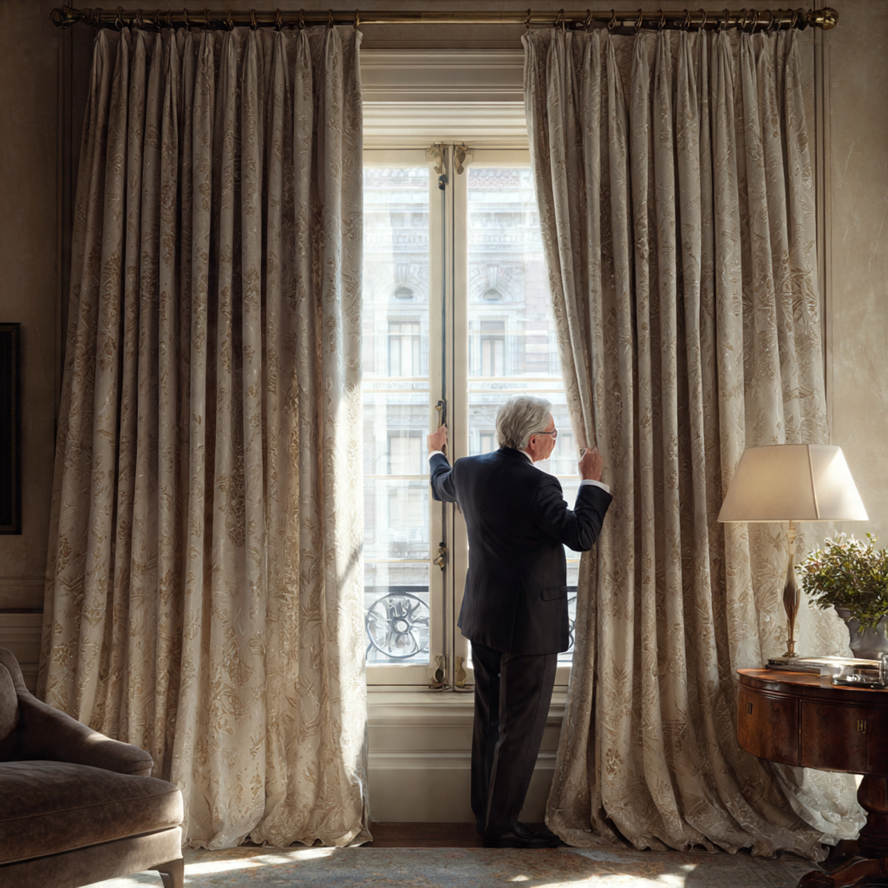 25 Beige Bedroom Ideas for a Calm, Luxurious & Stylish Retreat 17 an elegant bedroom with tone on tone beige patterned