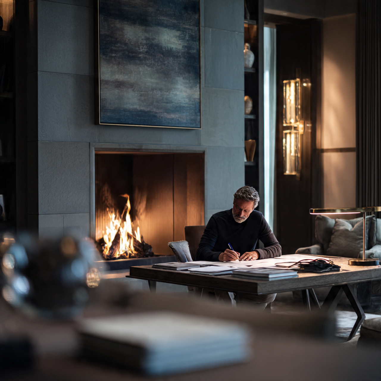 25 Home Office Inspiration Ideas for a Stylish, Productive Workspace 19 an elegant home office inspiration interior featuring