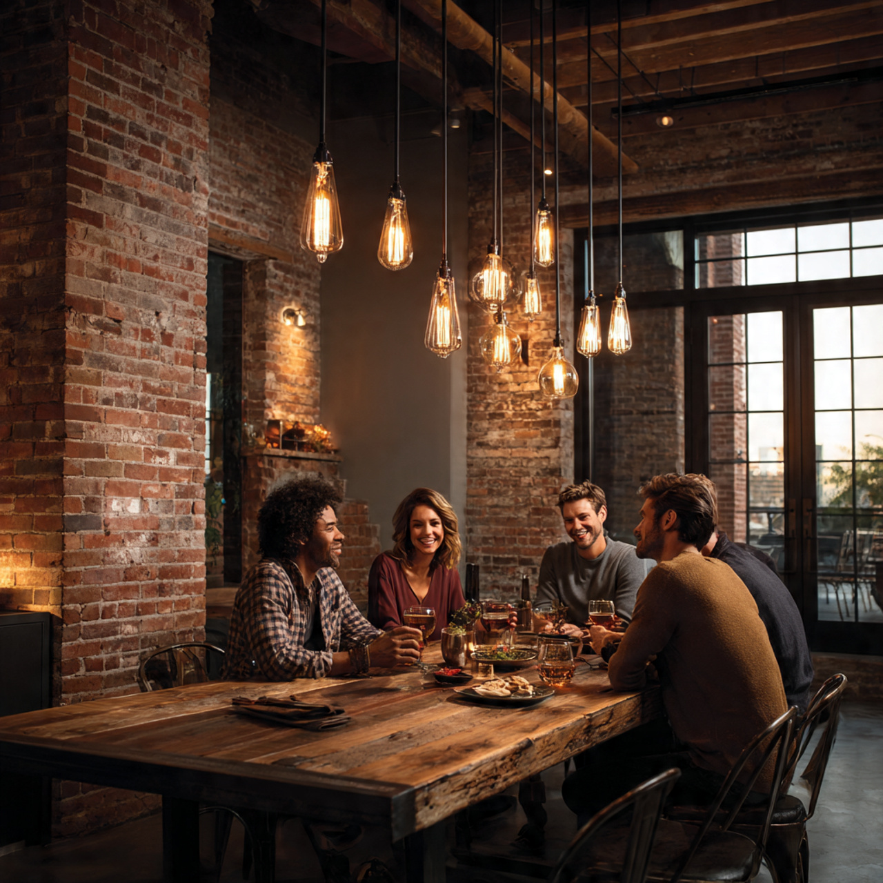 25 Stunning Dining Table Ideas to Transform Your Home 3 an industrial style loft dining area with a