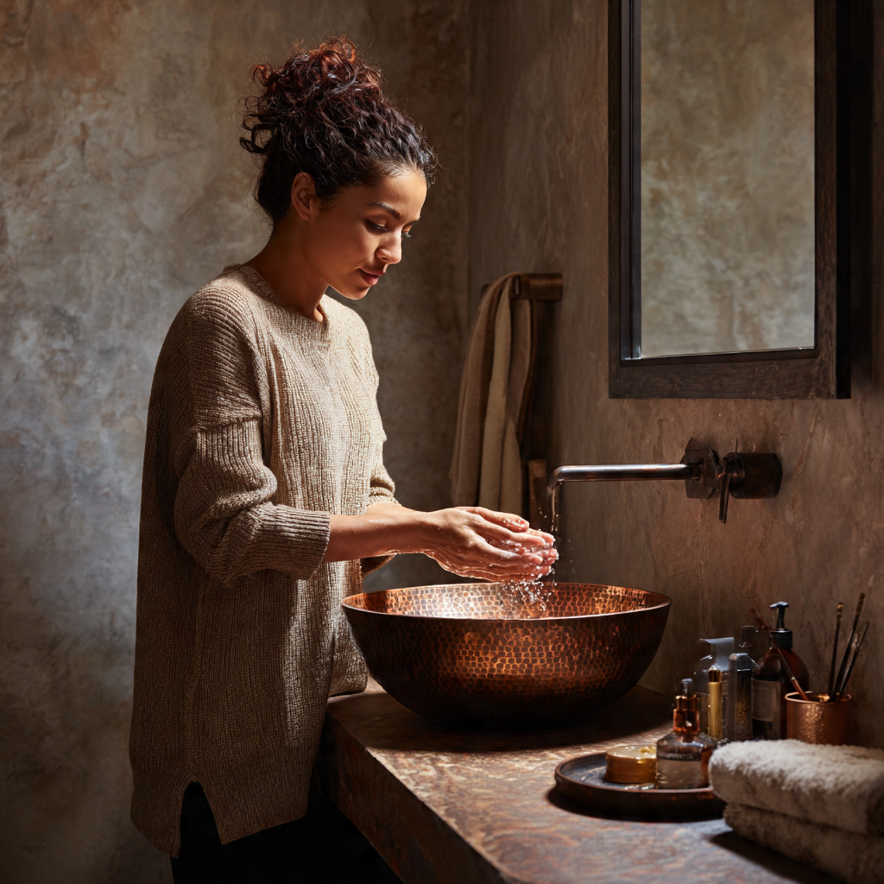 25 Bathroom Decoration & Ideas: Transform Your Bath Into a Luxurious Retreat 25 bathroom featuring a vessel sink made of