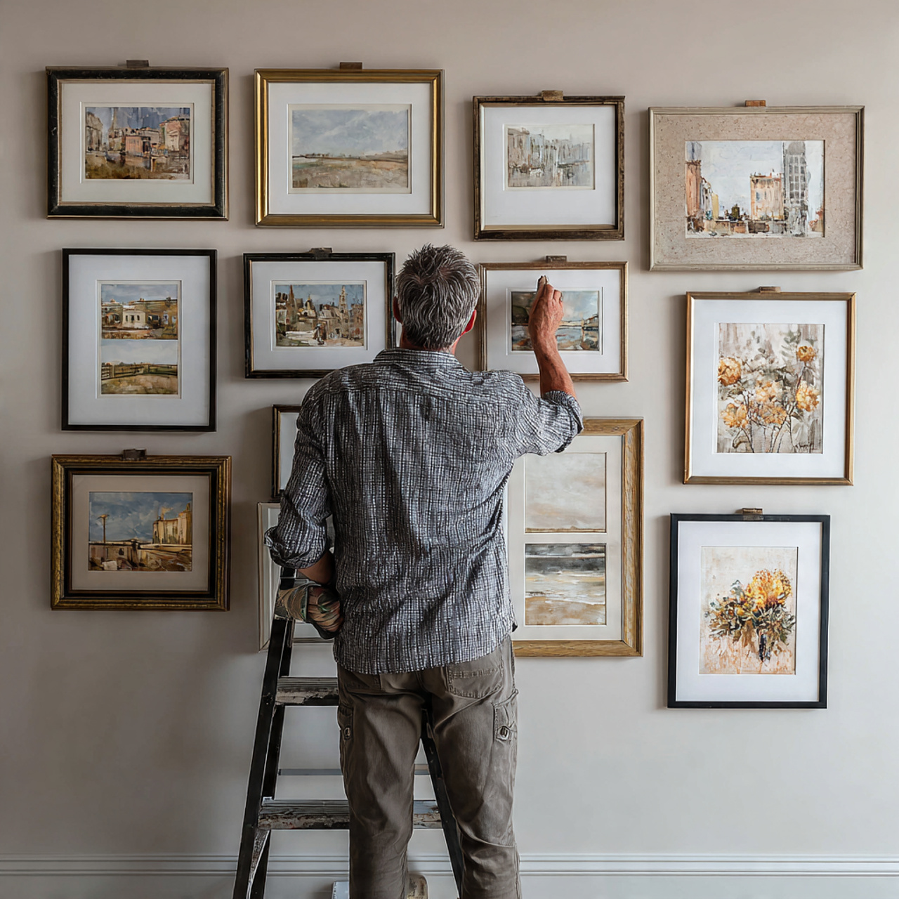 25 Bathroom Decoration & Ideas: Transform Your Bath Into a Luxurious Retreat 24 bathroom with a small gallery wall of