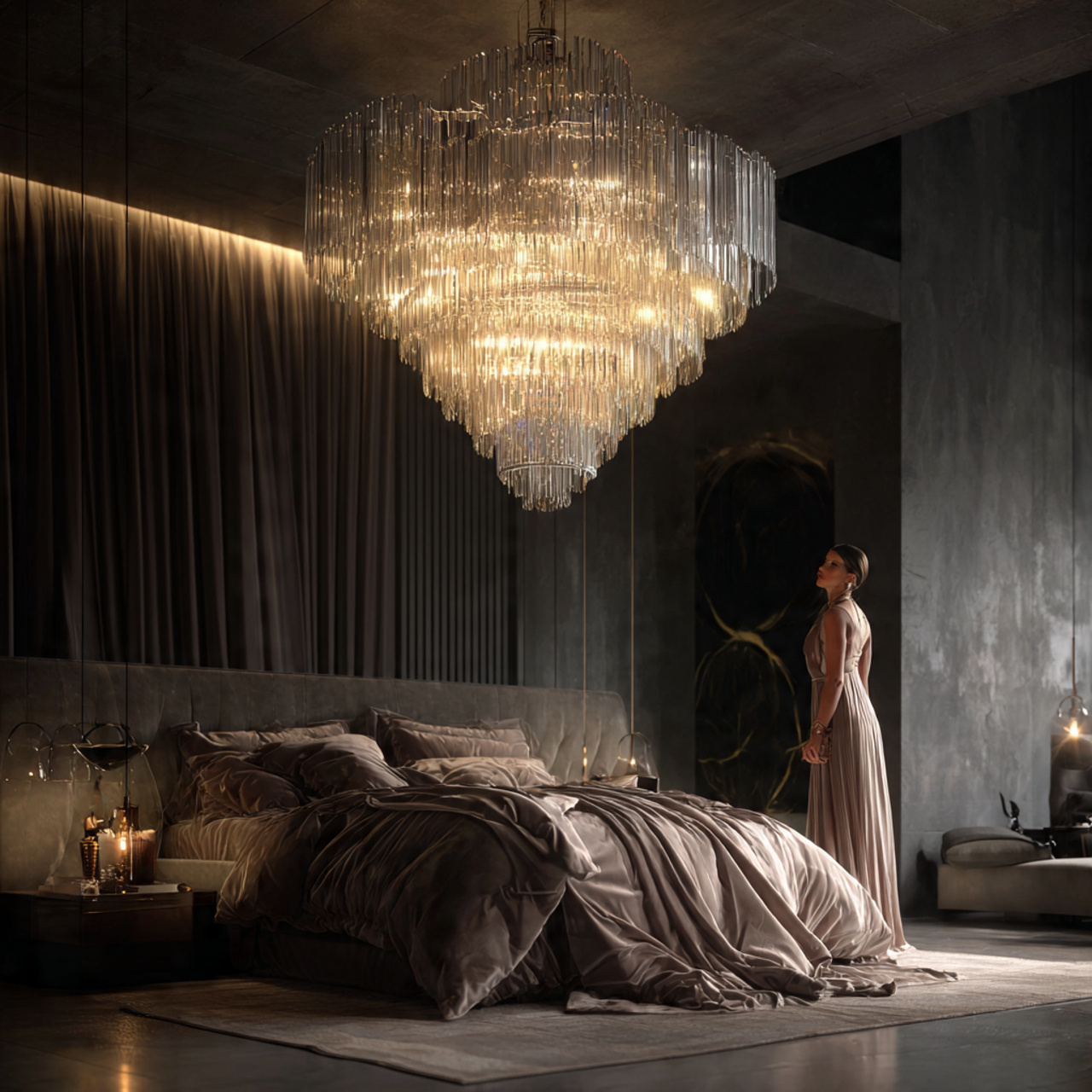 25 Bedroom Lighting Ideas That Instantly Elevate Style & Co 5 bedroom lighting ideas featuring a statement chandelier
