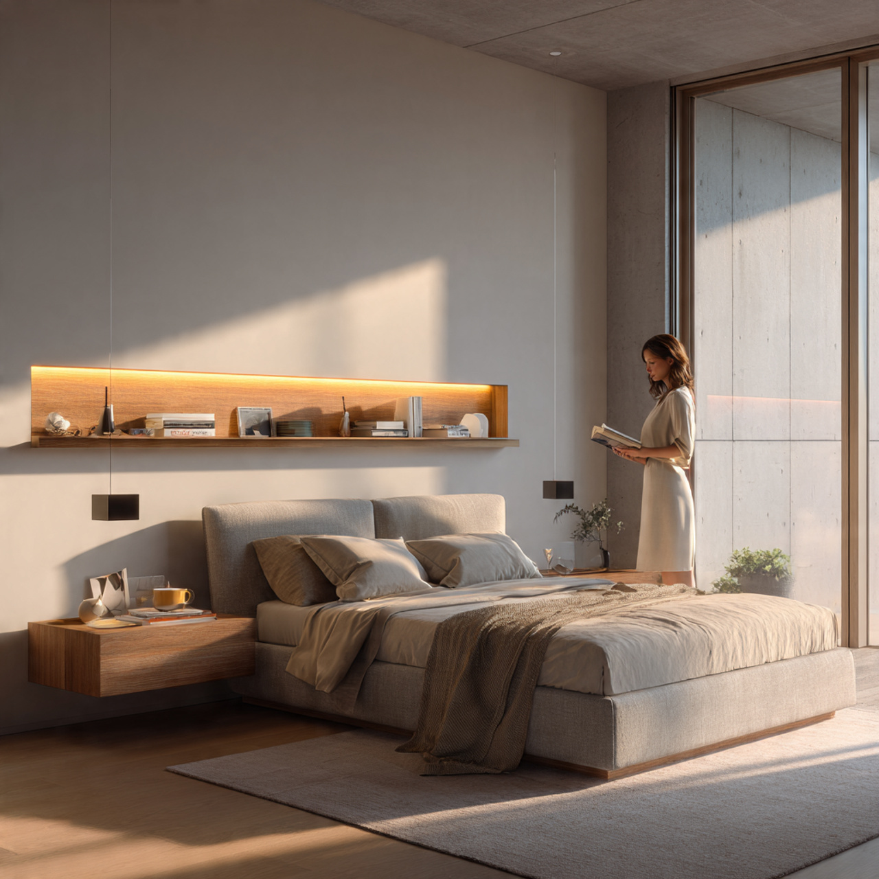 25 Bedroom Lighting Ideas That Instantly Elevate Style & Co 11 bedroom lighting ideas featuring floating nightstand lamps