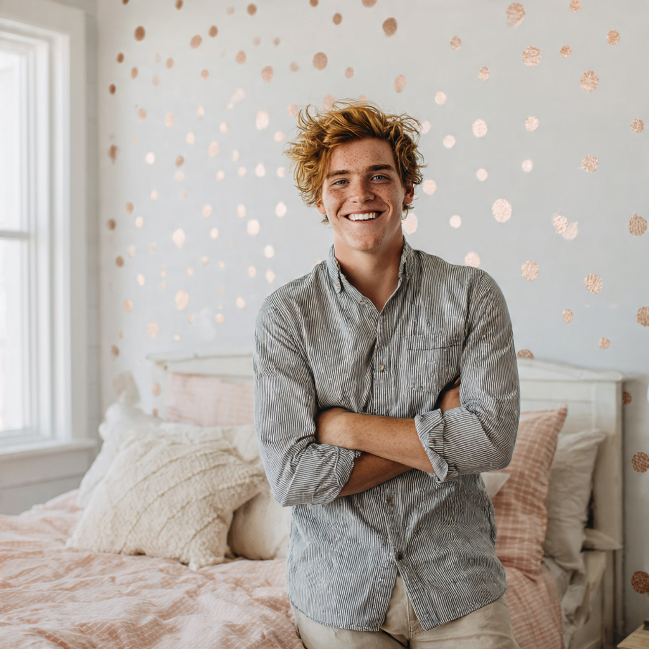 25 Bedroom Wallpaper Ideas That Instantly Transform Your Space 19 bedroom wallpaper ideas with playful polka dot