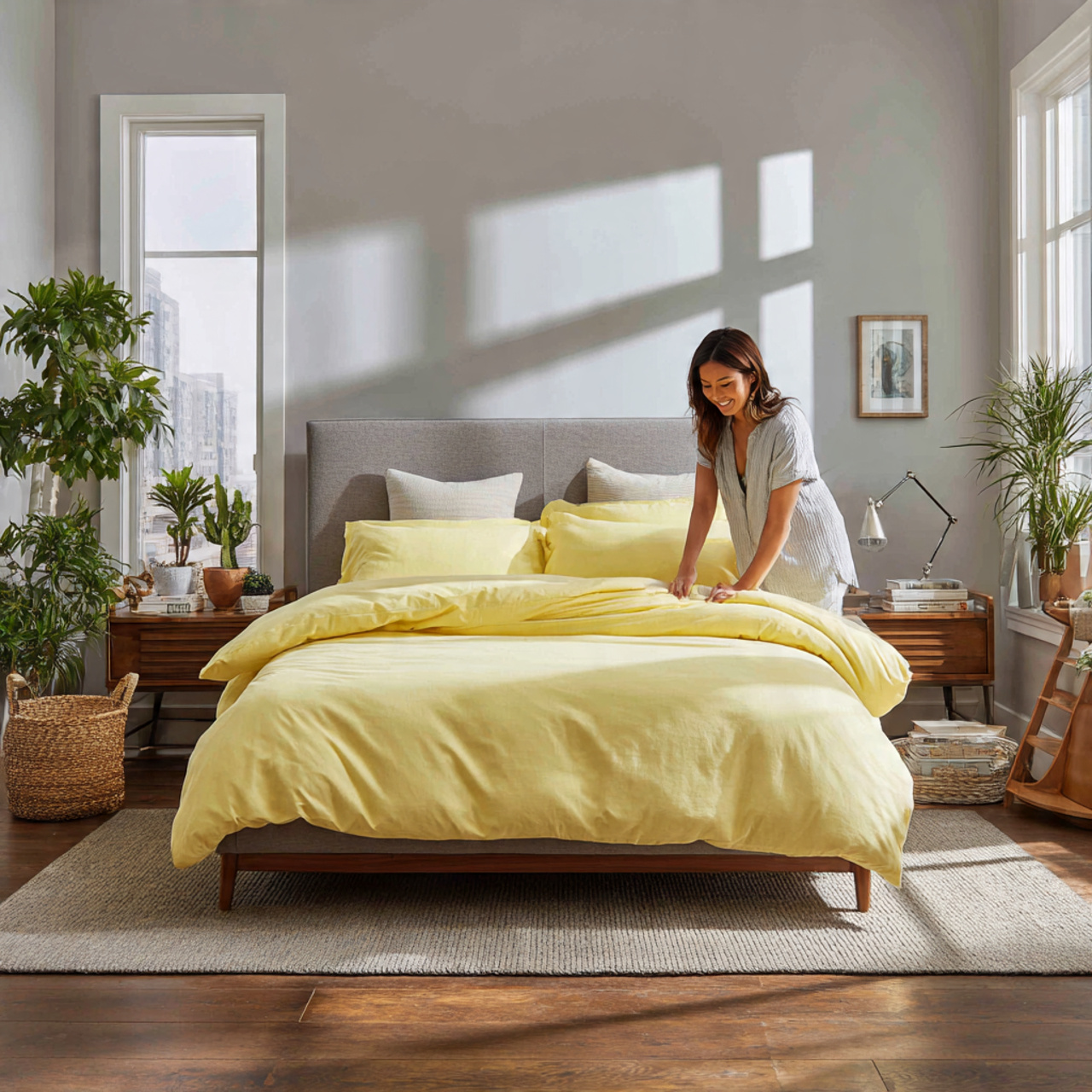 25 Yellow Bedroom Ideas: Bright, Cheerful Designs for a Sunny Sanctuary 4 bright and cheerful bedroom featuring lemon zest