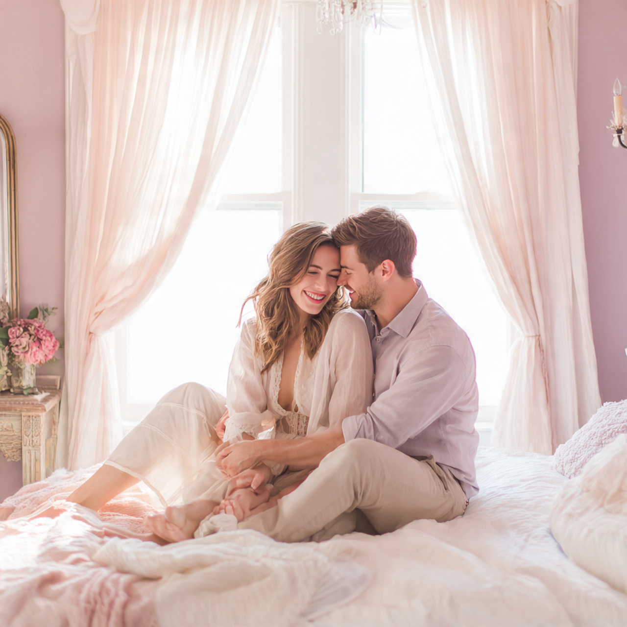 25 Couples Bedroom Ideas for a Romantic & Stylish Retreat 14 bright romantic lifestyle photography of couples bedroom