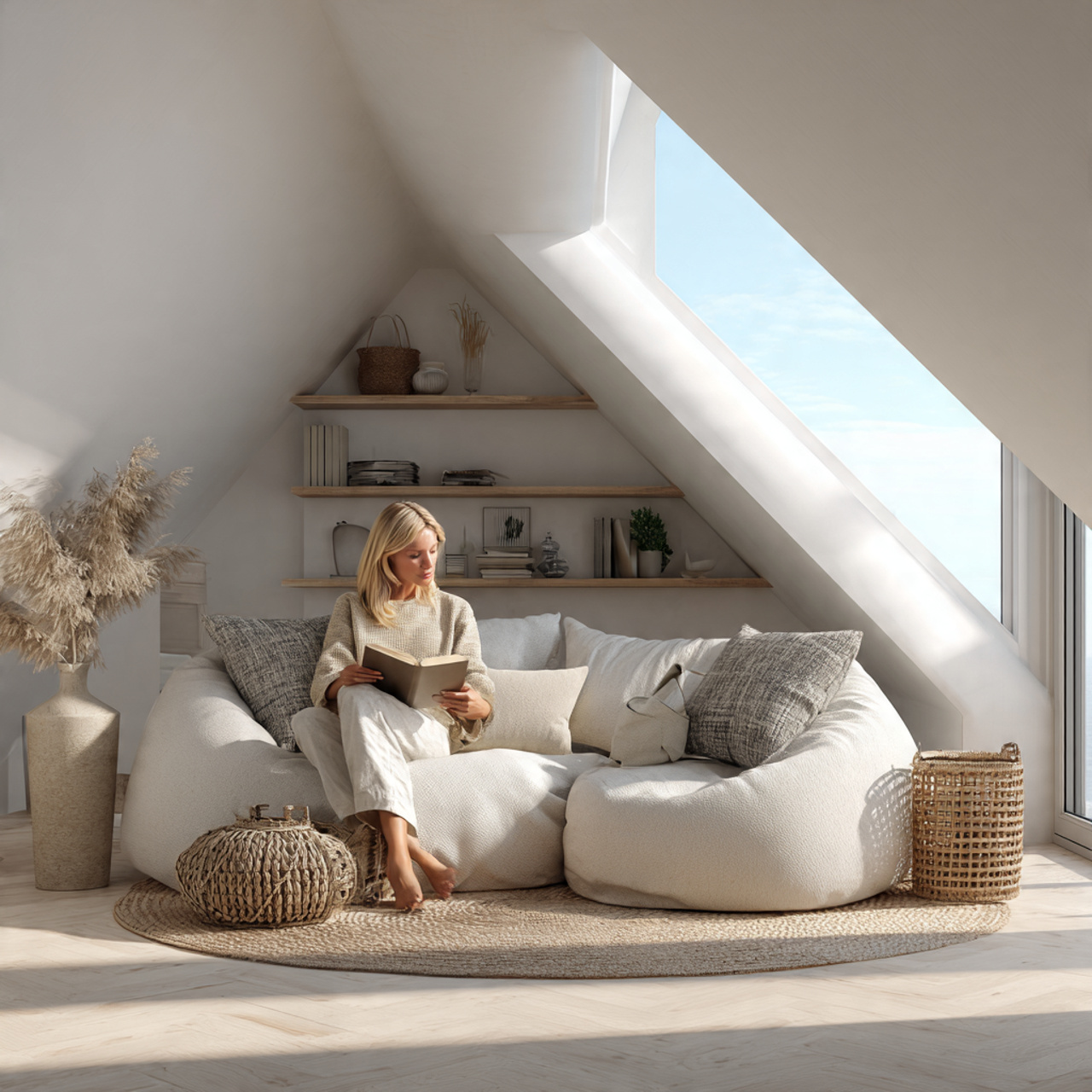 25 Stunning Attic Room Ideas to Transform Your Home 13 bright scandinavian style attic lounge with light wood