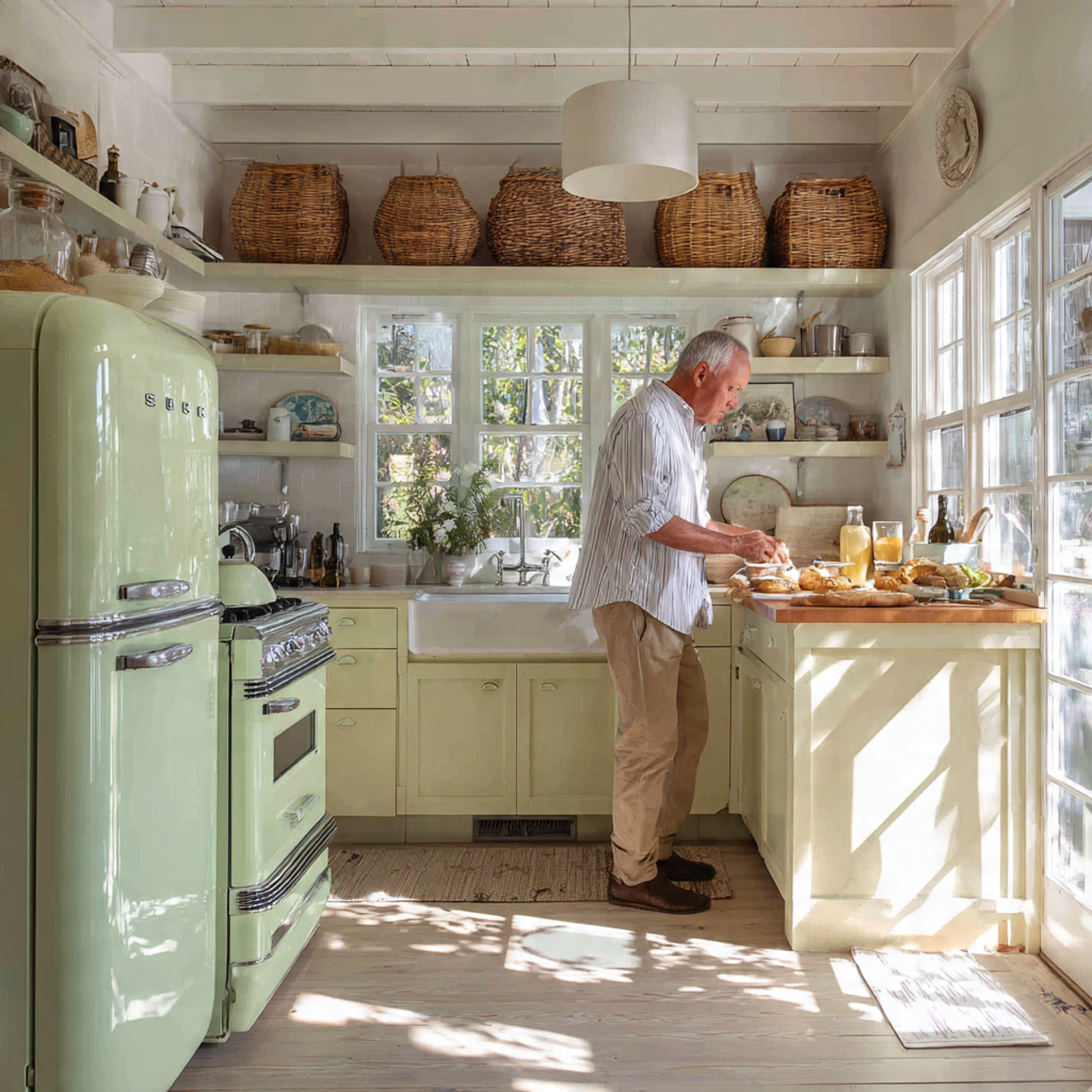 25 Best Country Kitchen Design Ideas to Transform Your Space 19 charming country kitchen with a pastel green