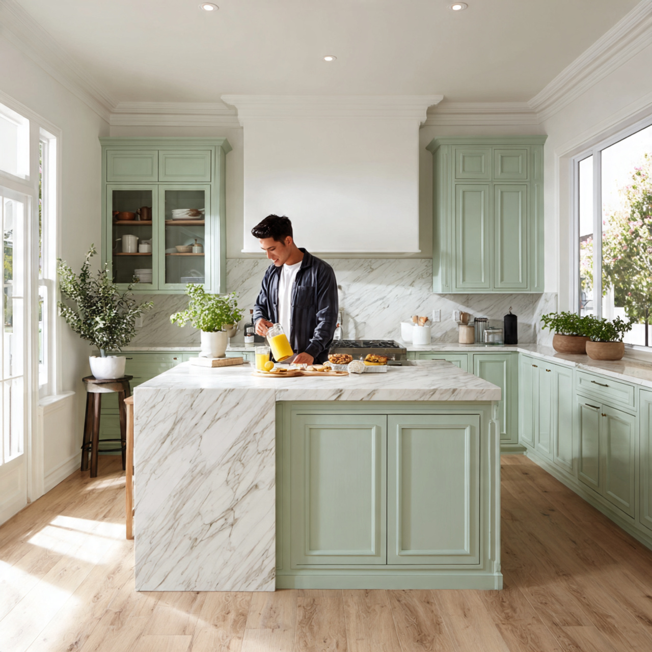 25 Stunning Kitchen Cabinets Ideas for Modern & Stylish Homes 12 cheerful kitchen showcasing pastel mint green kitchen