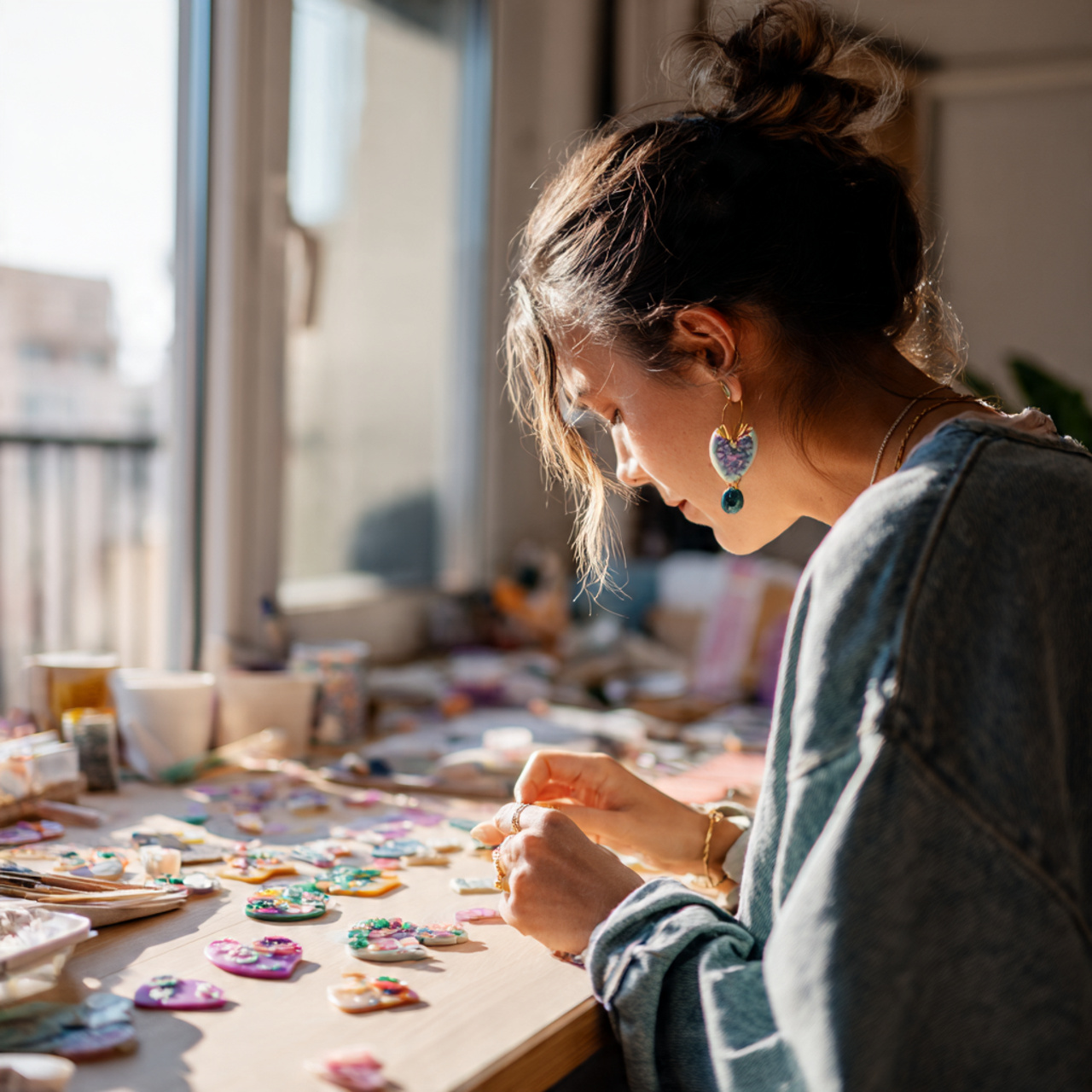 25 DIY and Craft Ideas That Inspire Creativity & Transform Your Home 2 close up of a person crafting colorful polymer