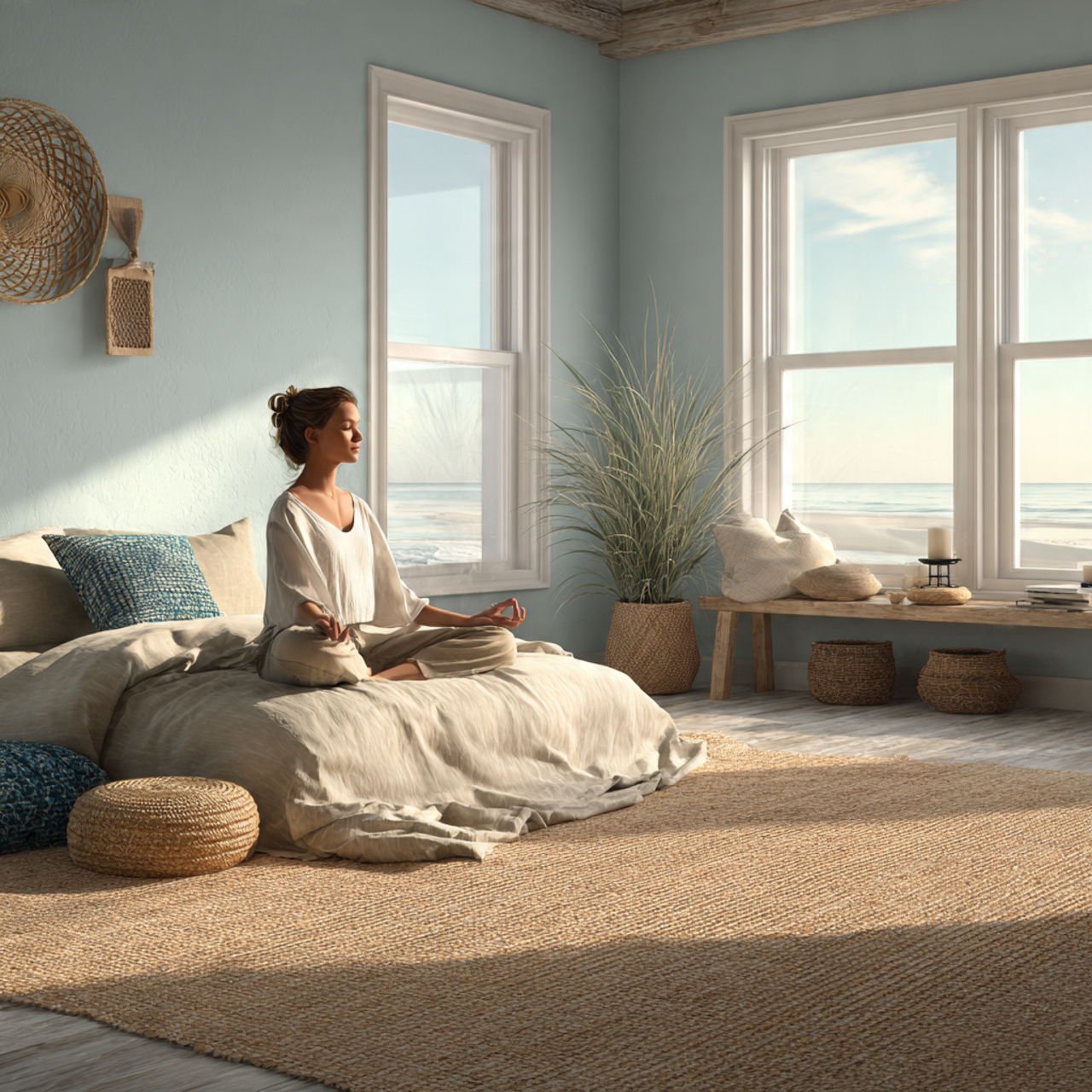 25 Bedroom Decoration Ideas to Create a Stylish & Peaceful Retreat 8 coastal inspired bedroom with zen ambiance sandy beige