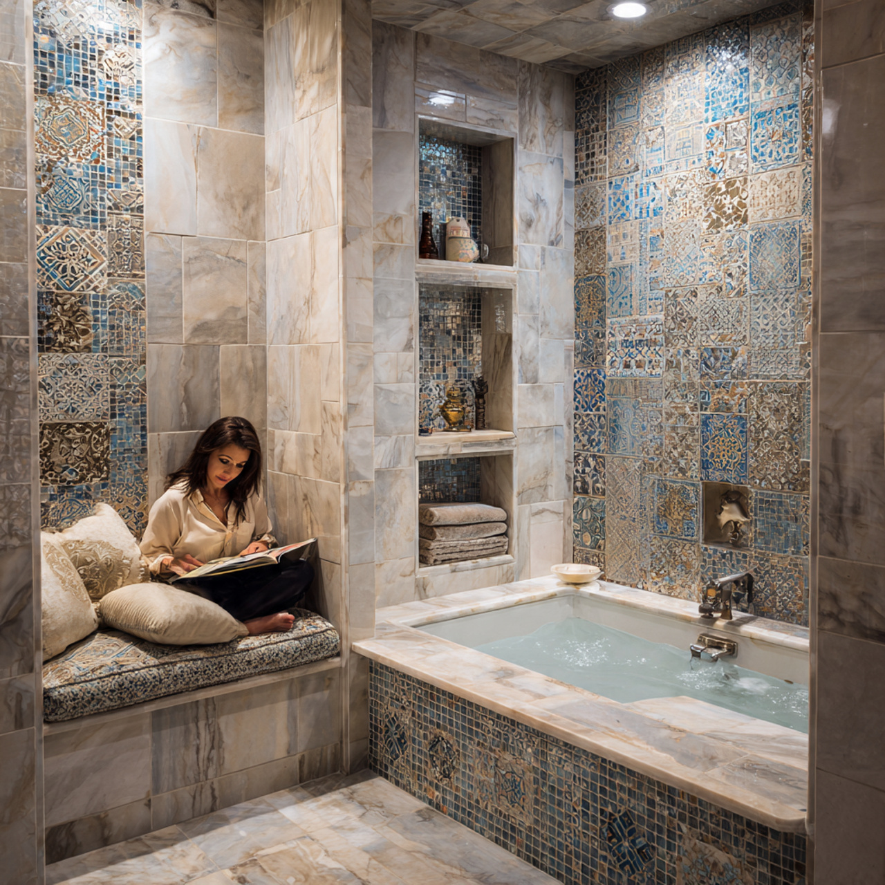 25 Top Bathtub Ideas for Luxury and Modern Comfort 14 compact bathroom with a built in alcove tub