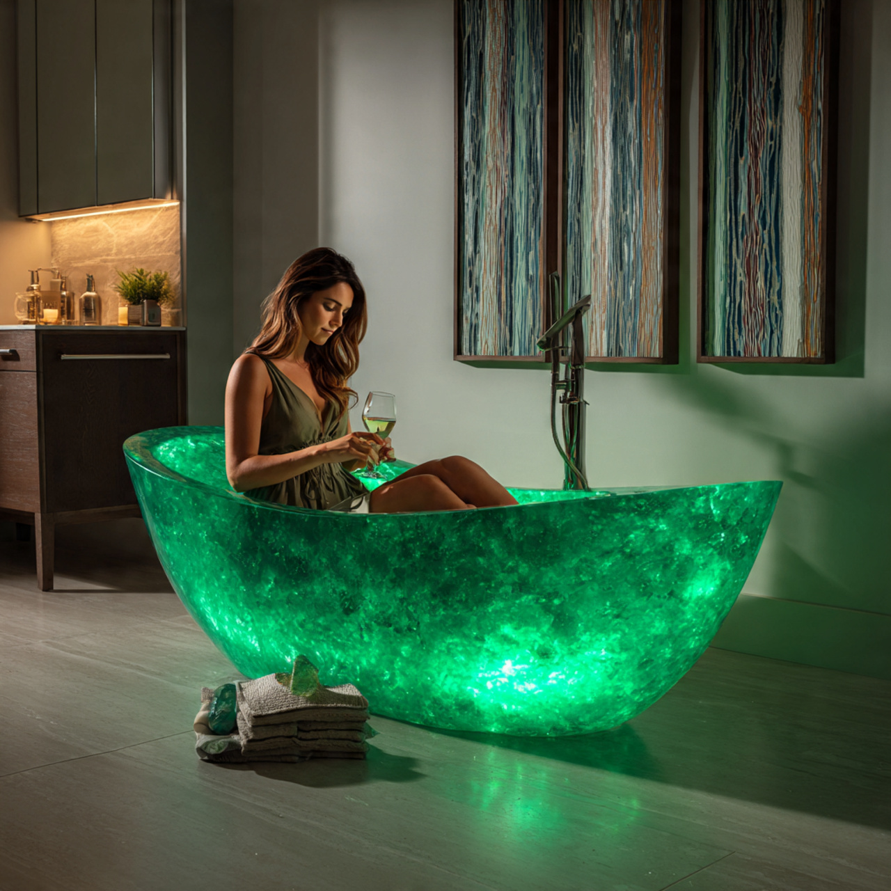 25 Top Bathtub Ideas for Luxury and Modern Comfort 13 contemporary bathroom featuring a translucent acrylic bathtub