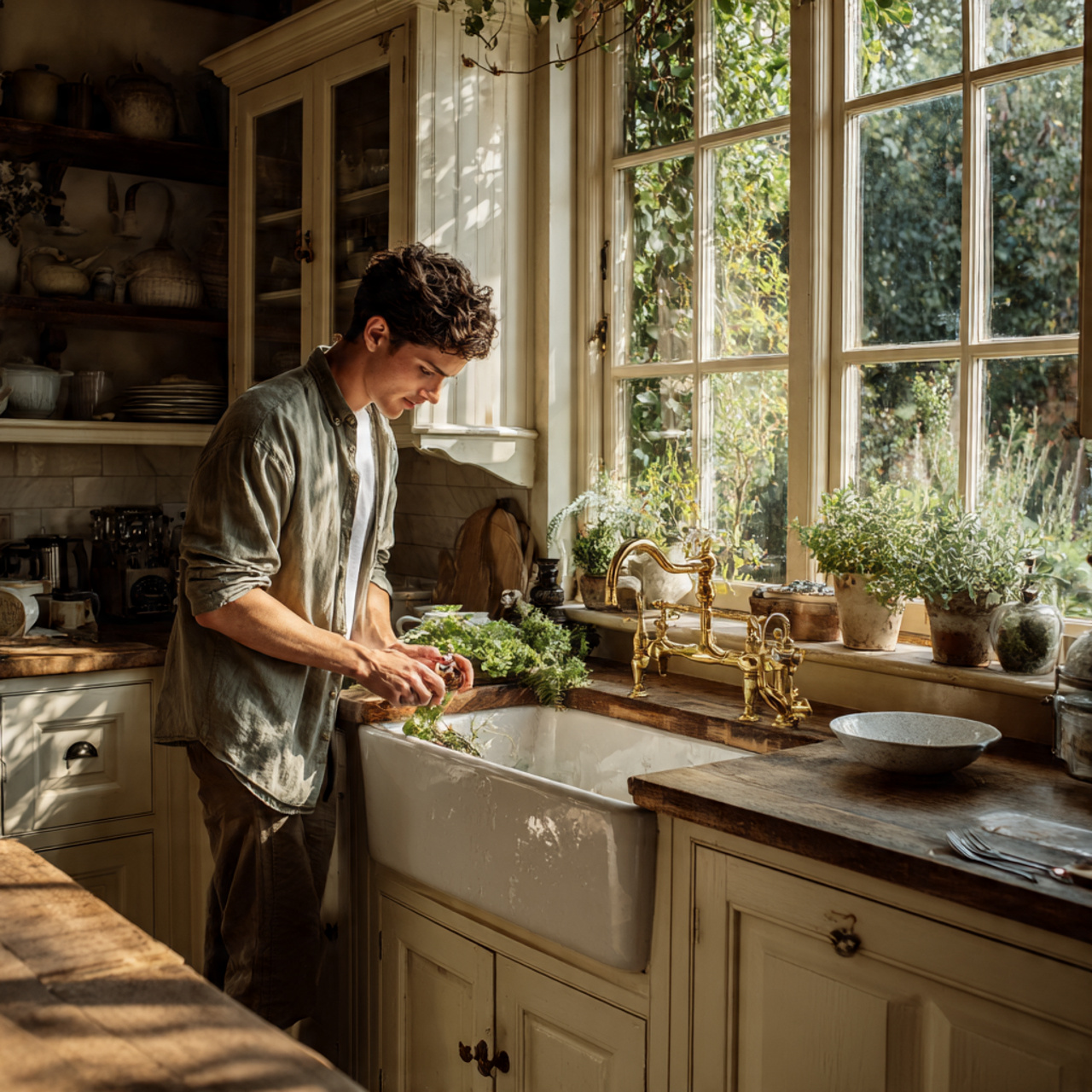 25 Best Country Kitchen Design Ideas to Transform Your Space 4 country kitchen with a deep farmhouse sink