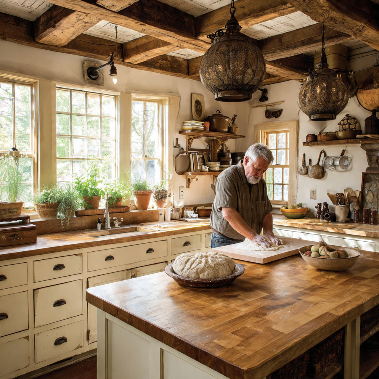 25 Best Country Kitchen Design Ideas to Transform Your Space 7 country kitchen with rich oak butcher block