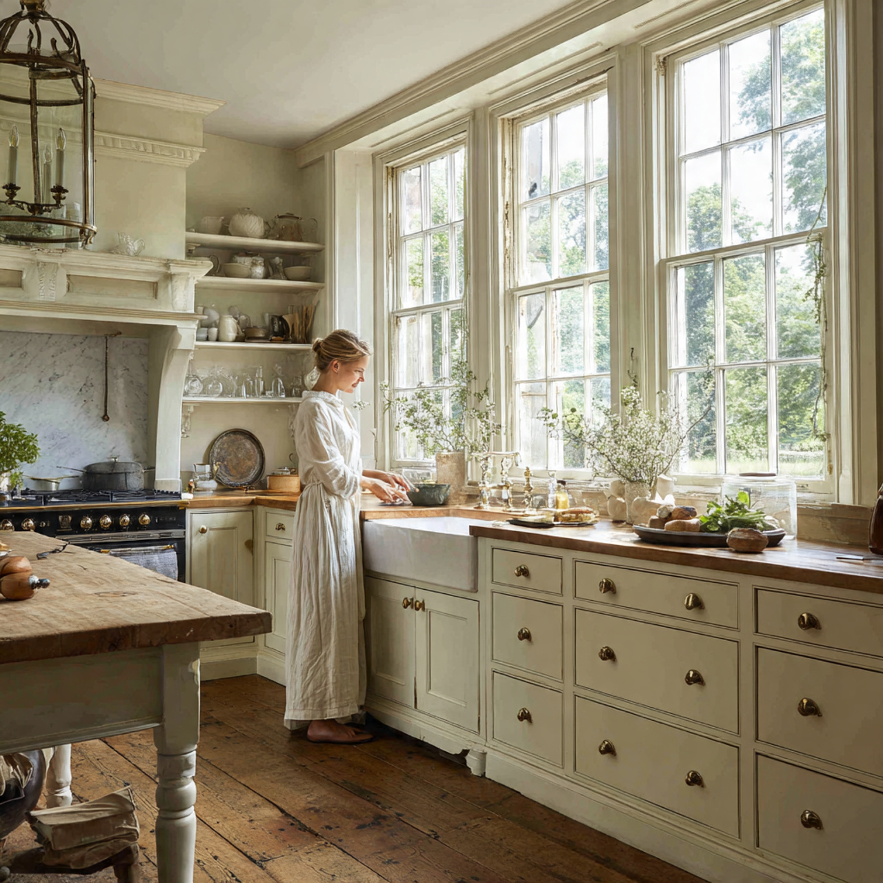 25 Best Country Kitchen Design Ideas to Transform Your Space 10 cozy country kitchen featuring cream colored cabinets with